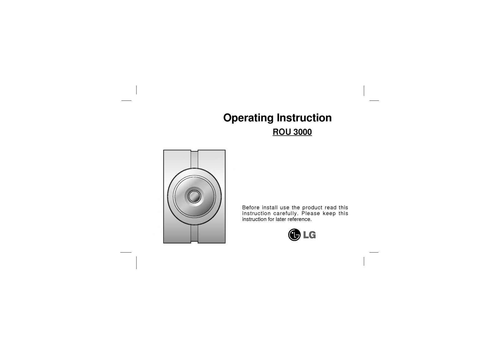 LG ROU3000 User Manual