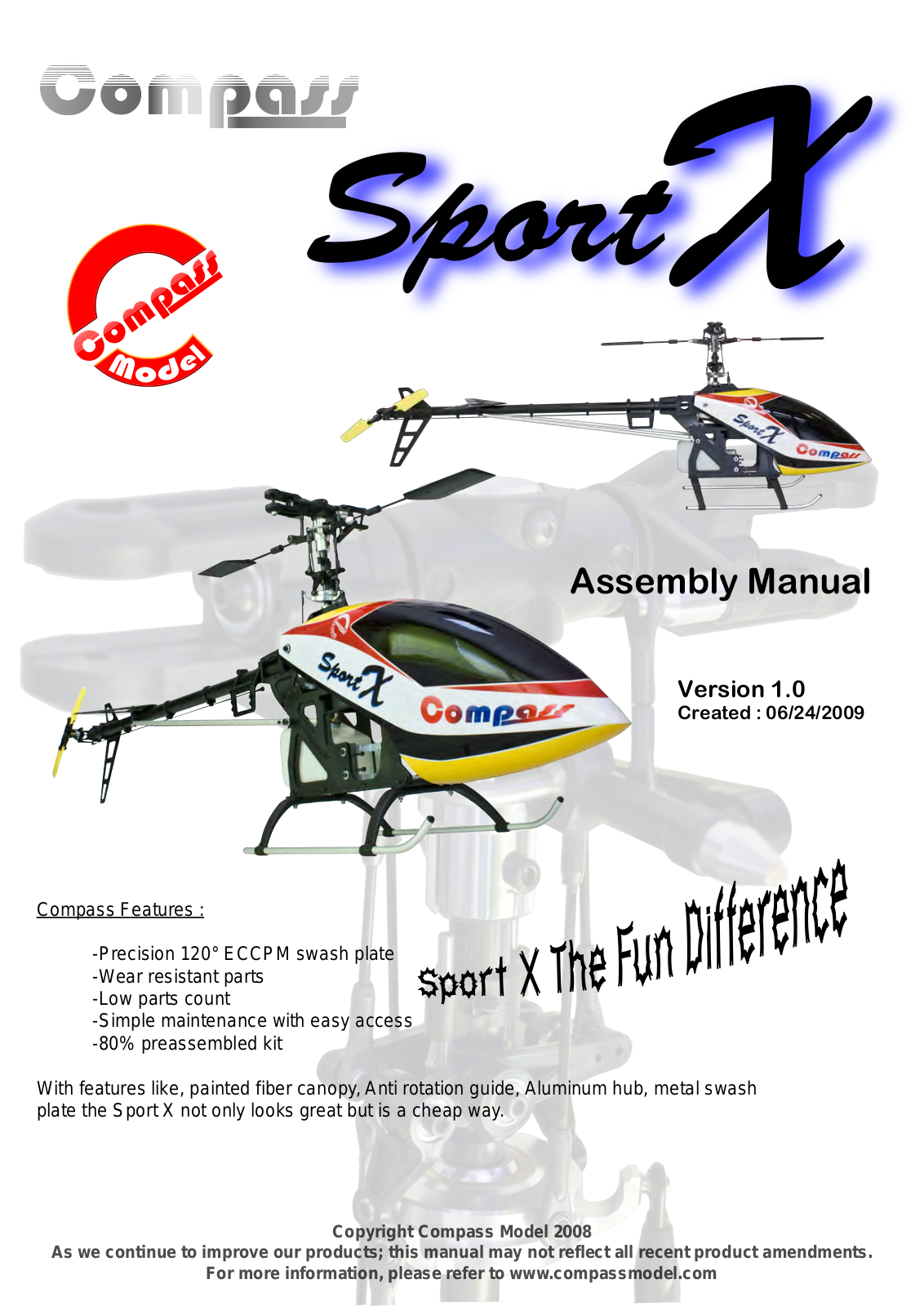 Compass Model SPORT X Assembly Manual - ManualMachine.com