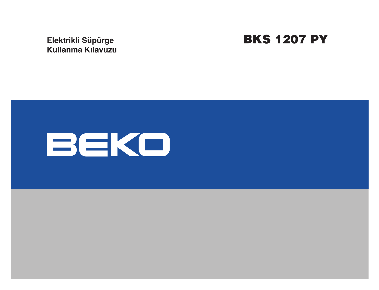 Beko BKS 1207 PY Manual