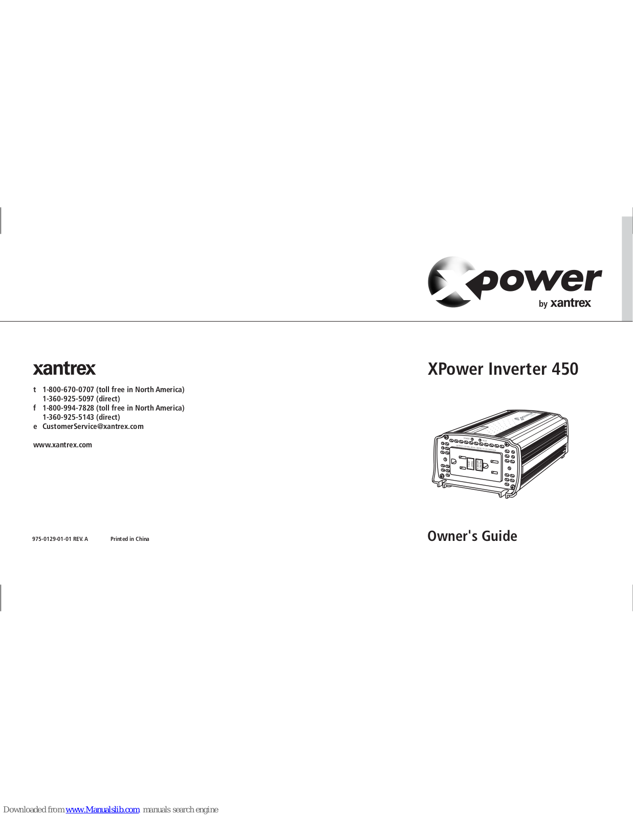 Xantrex XPower 450 Owner's Manual