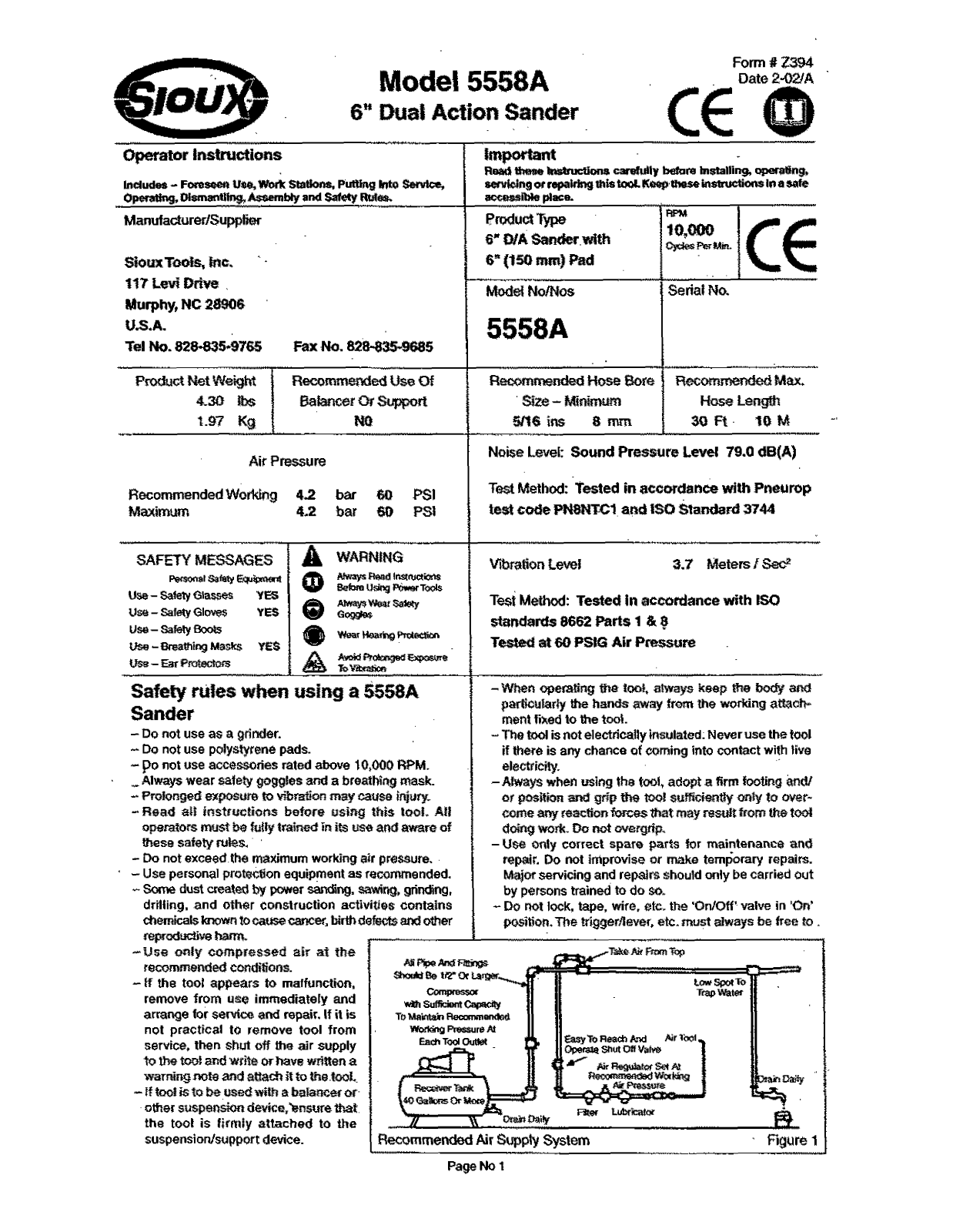 Sioux Tools 5558A User Manual - ManualMachine.com