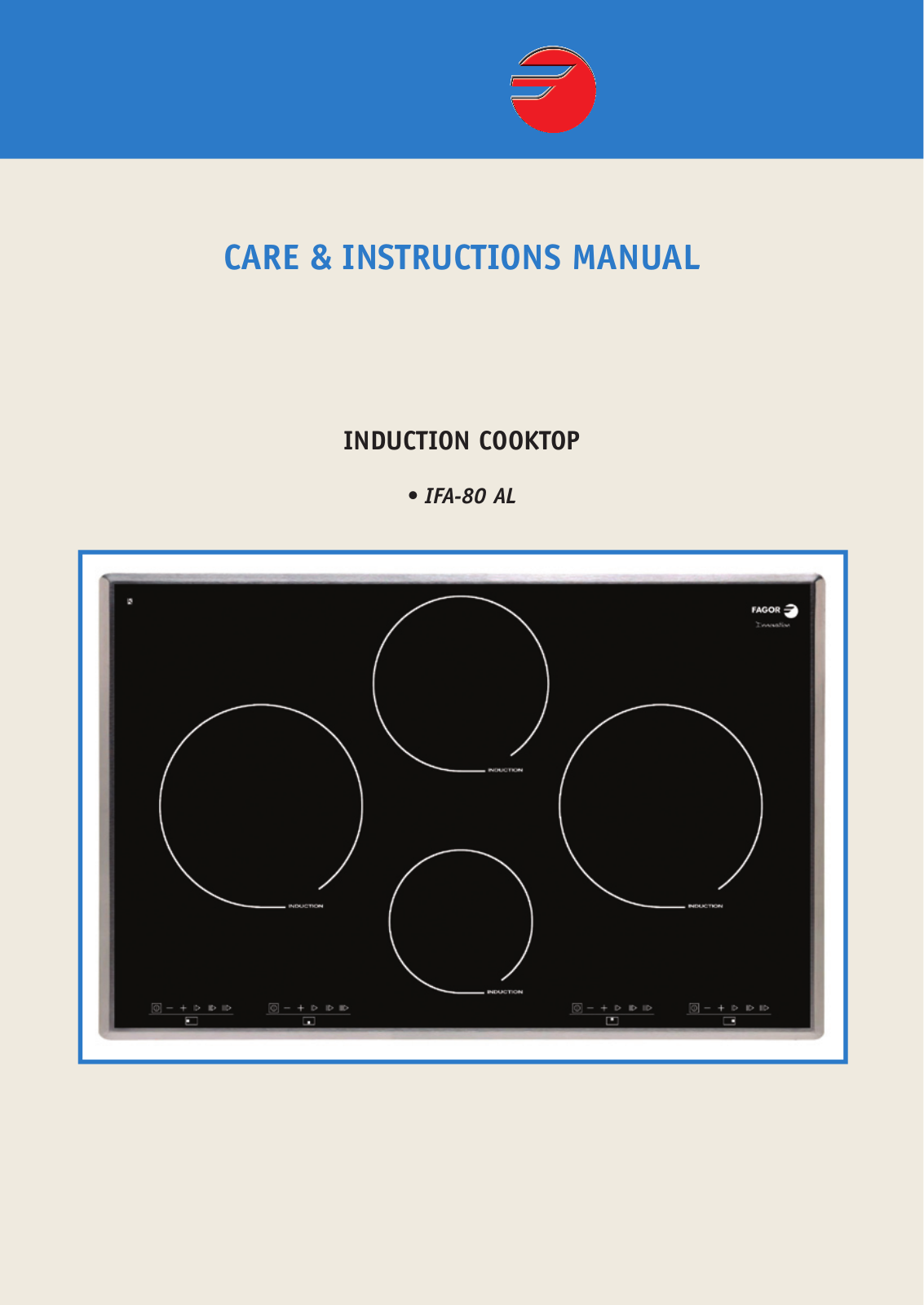 Fagor America IFA-80 AL User Manual