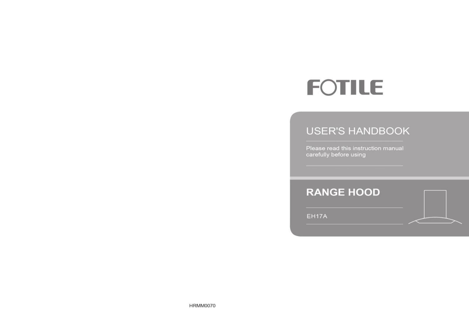 FOTILE EH17A, SCD26-01, SCD26-C2, EMS9016, EMS9017 User Handbook Manual