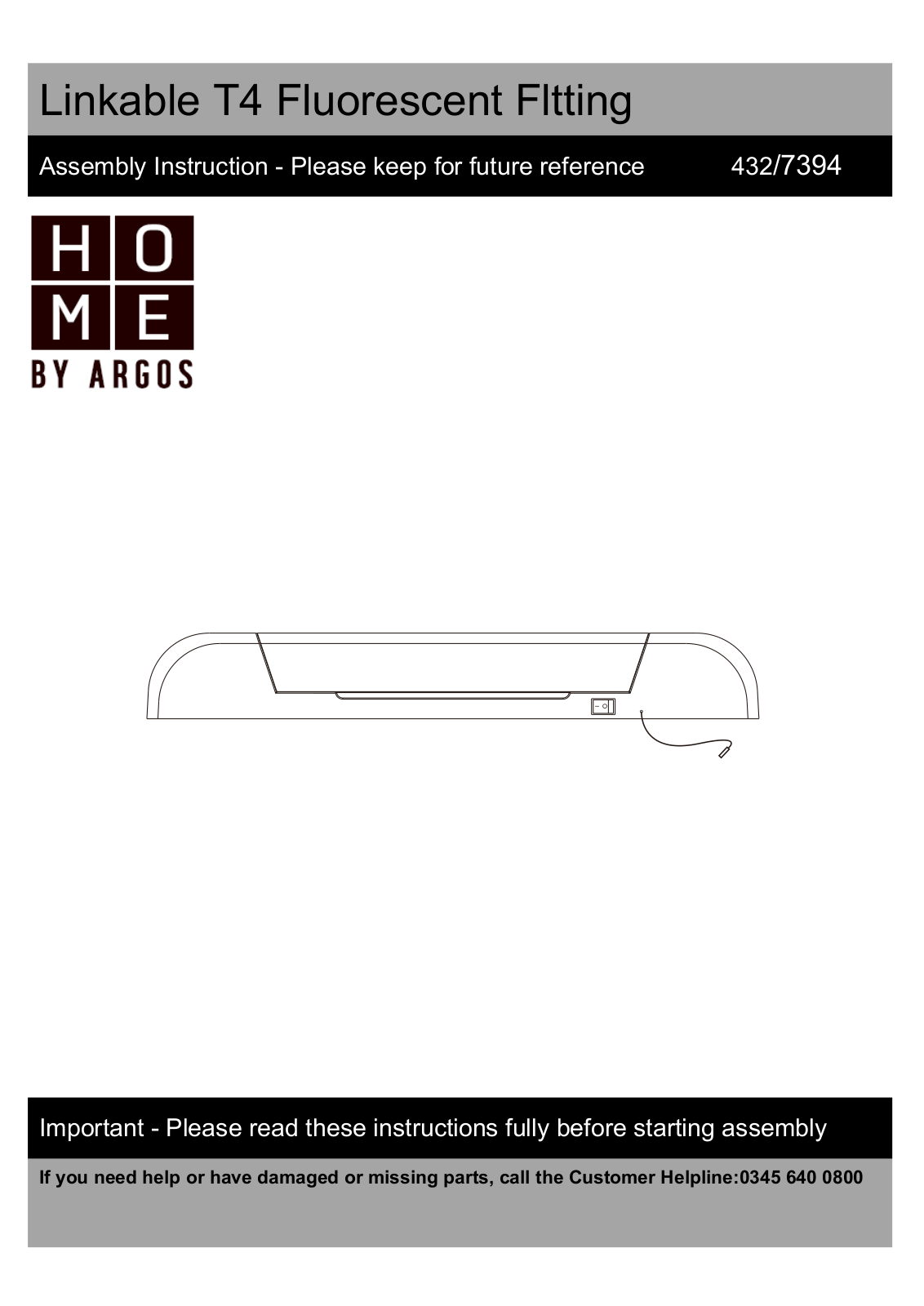 Argos 432/7394 User guide - ManualMachine.com