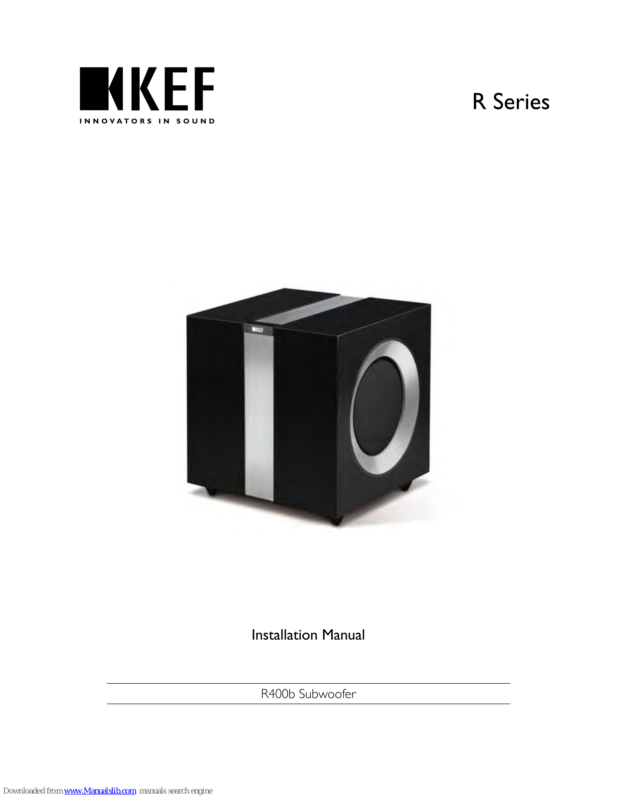 KEF R400b Installation Manual