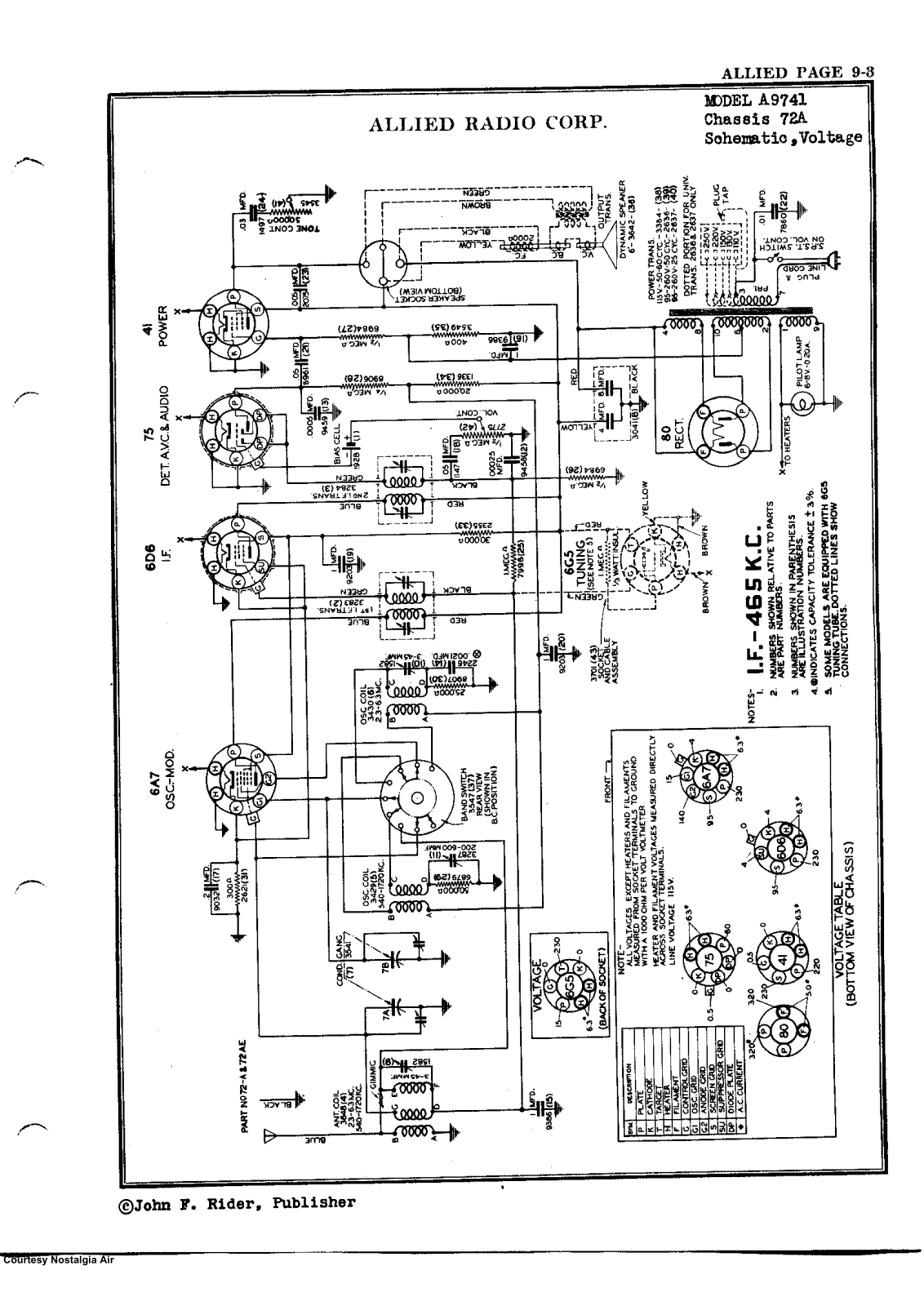 Allied Radio A9741 Schematic - ManualMachine.com
