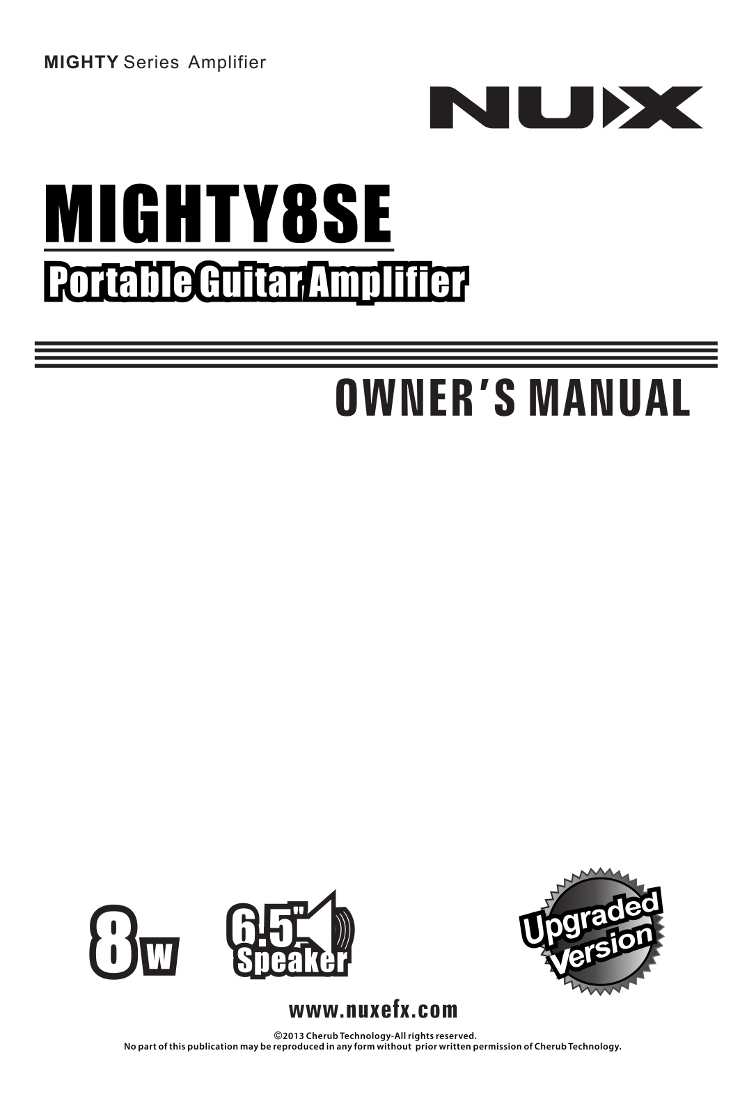 nux MUGHTY8SE Owner's Manual