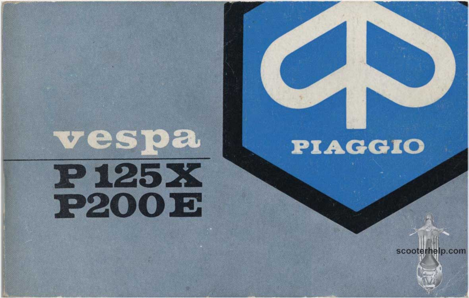 Piaggio-Vespa P125X P200E User Manual