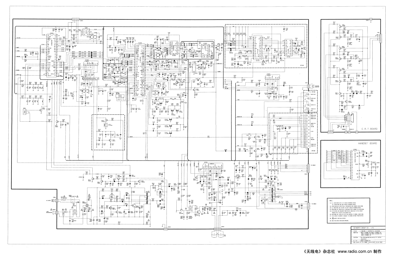 SKYWORTH 3N01MK, CT14HS8 Schematic