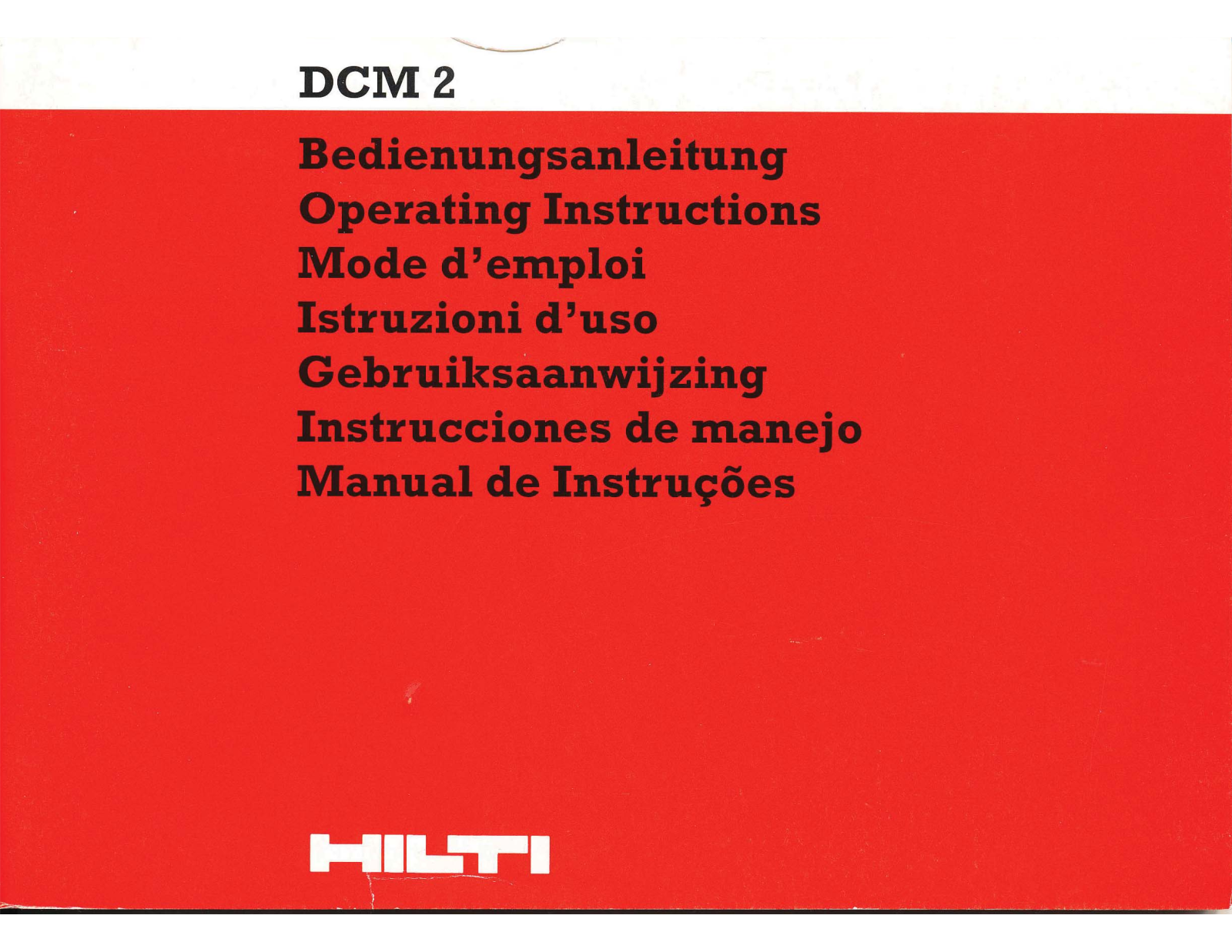 Hilti DCM 2 User Manual