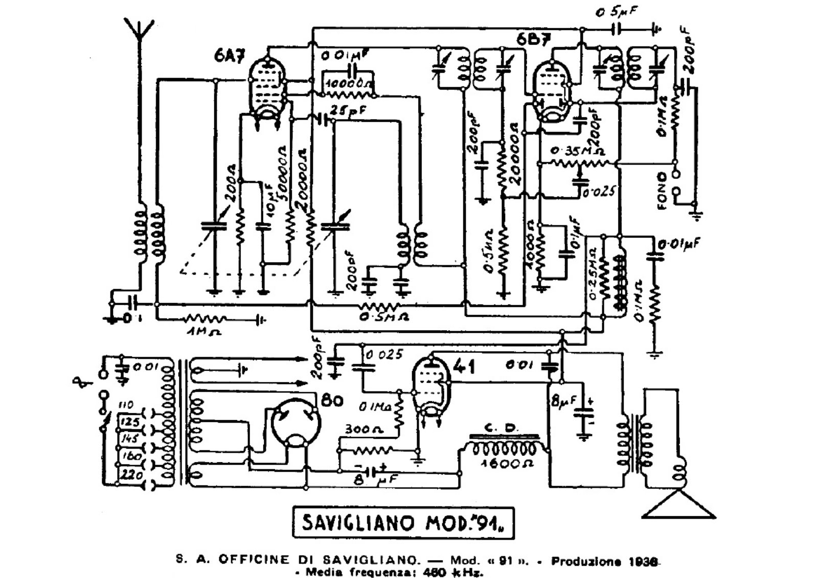 Savigliano 91 schematic