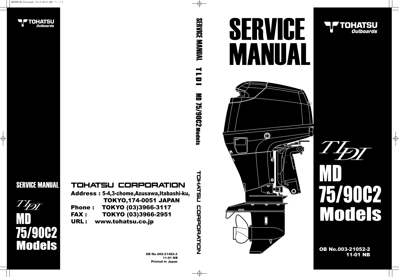 TOHATSU MD 70-90C2 Service Manual