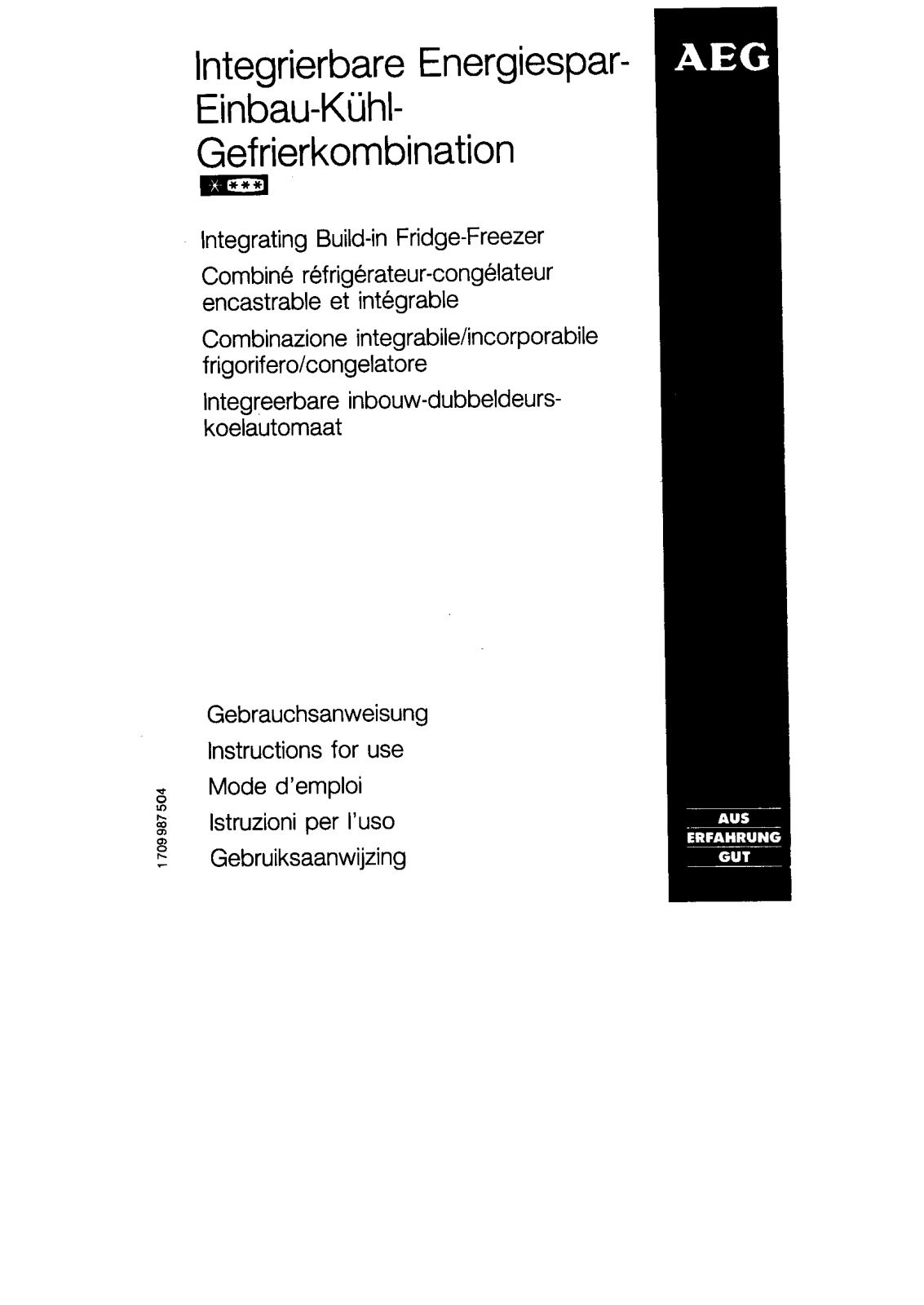 AEG ÖKO SANTO 3449-2KG, ÖKO SANTO 3049-2KG, S3446-2KG, S3442-2KG, S3046-2KG User Manual