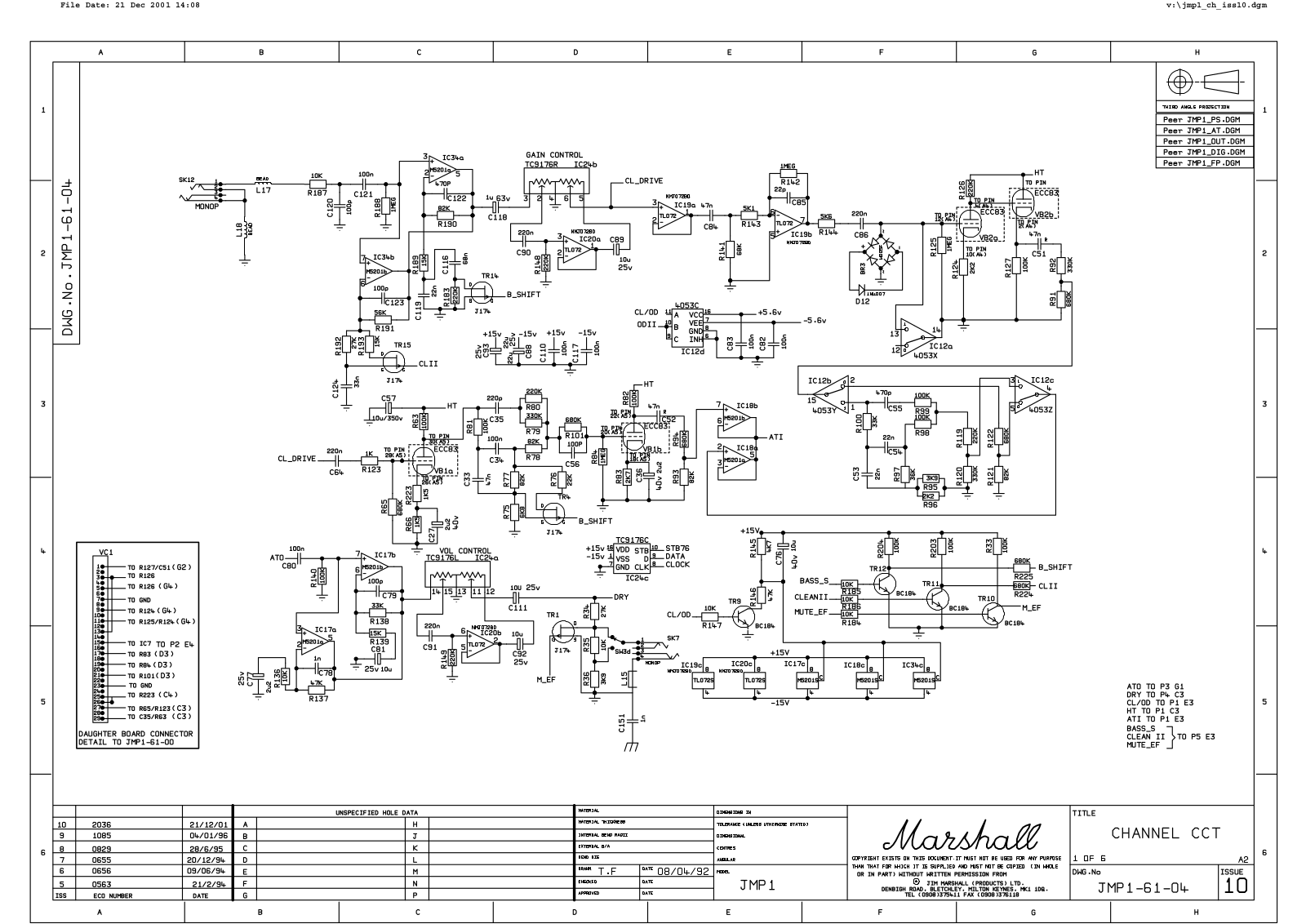 Marshall jmp1 schematic