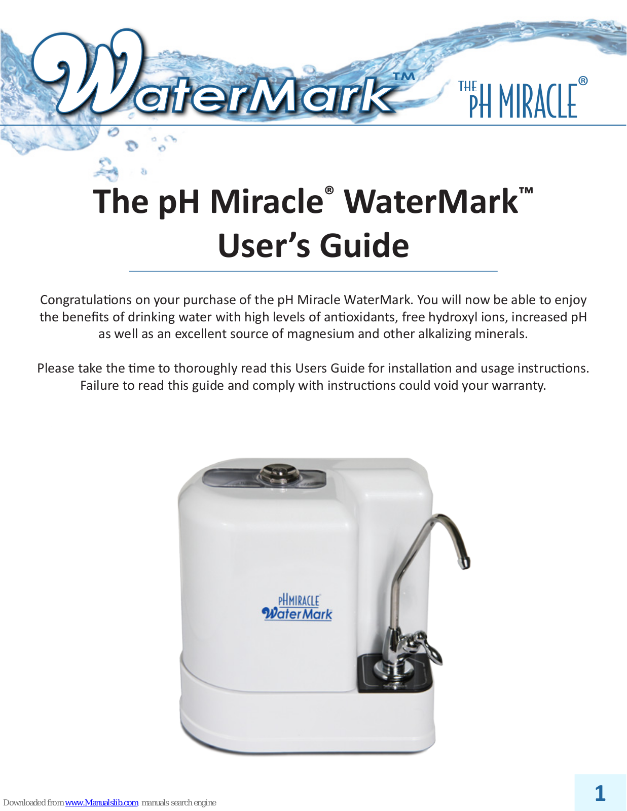 ph Miracle Watermark User Manual - ManualMachine.com