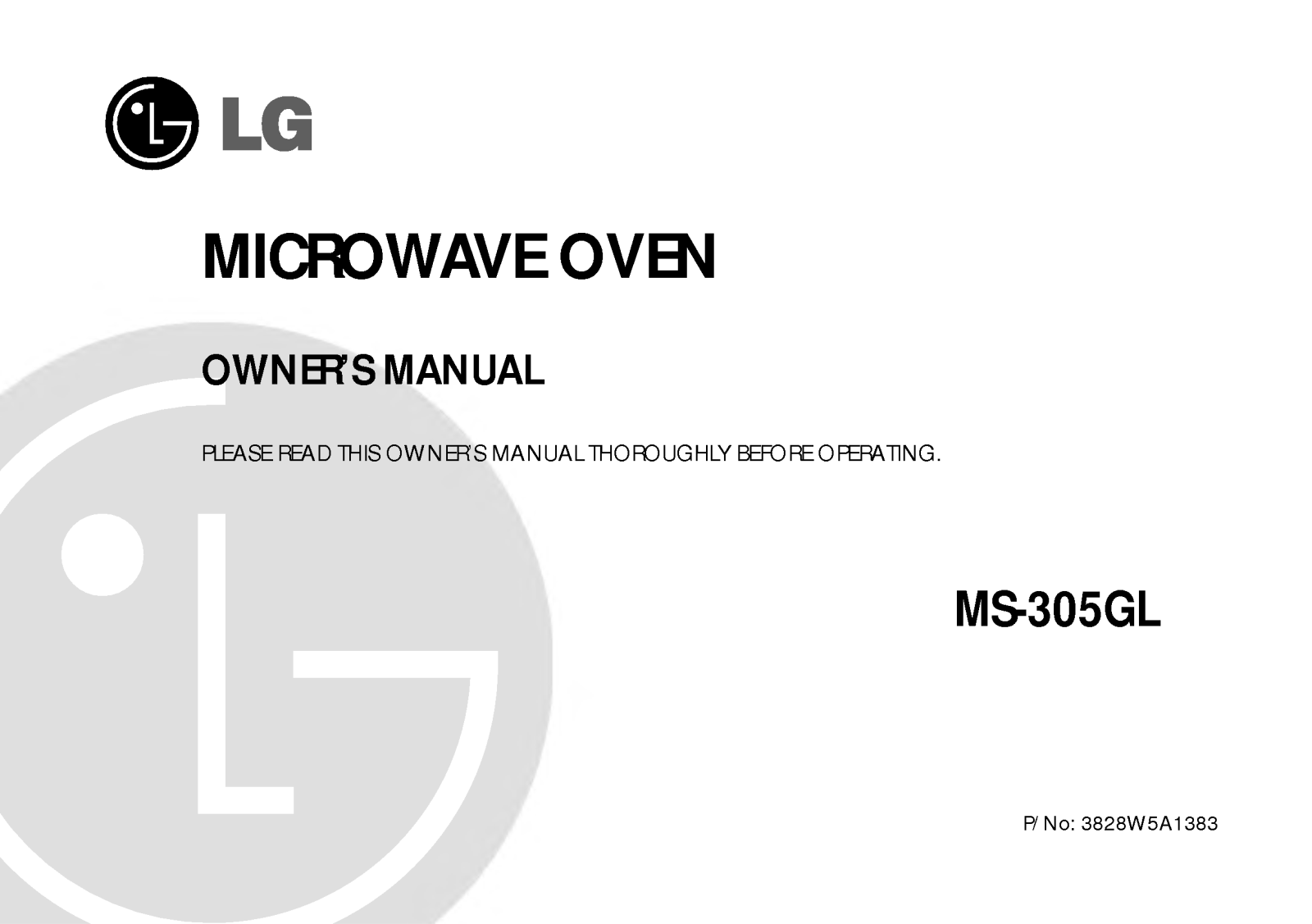 LG MS-305GL User Manual