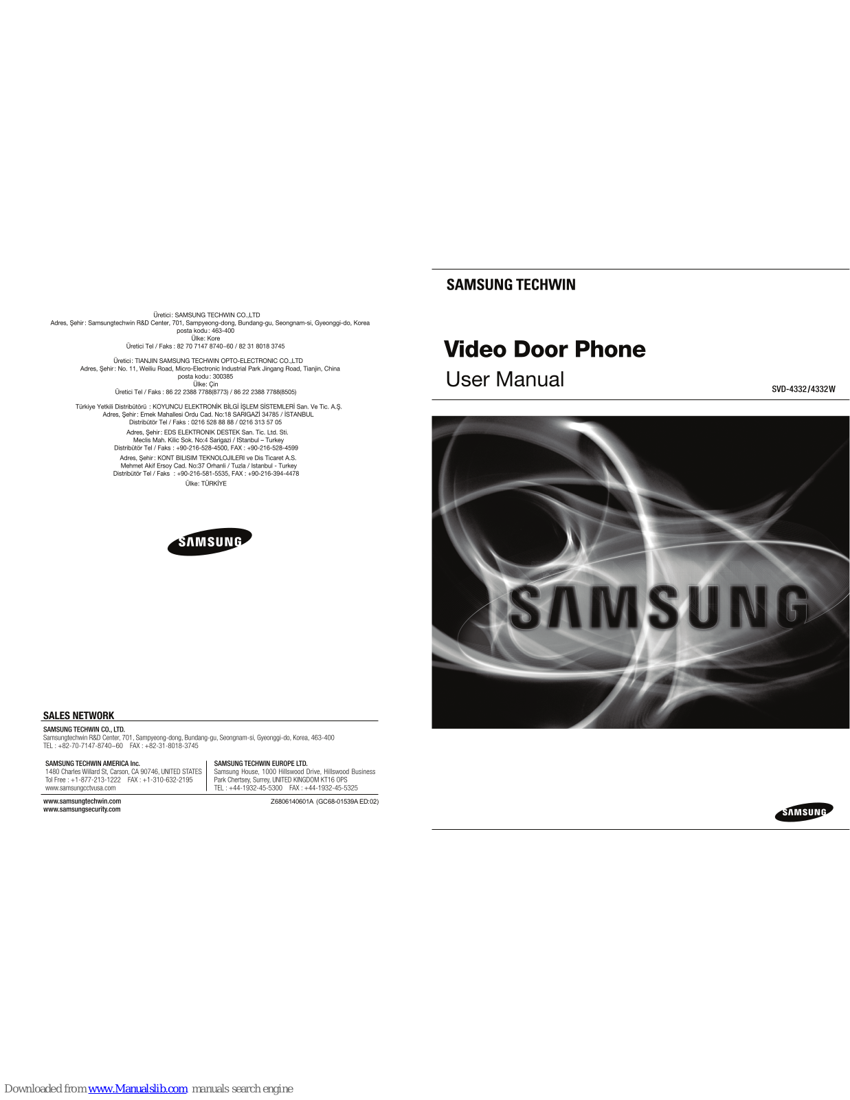 Samsung SVD-4332, SVD-4332W User Manual