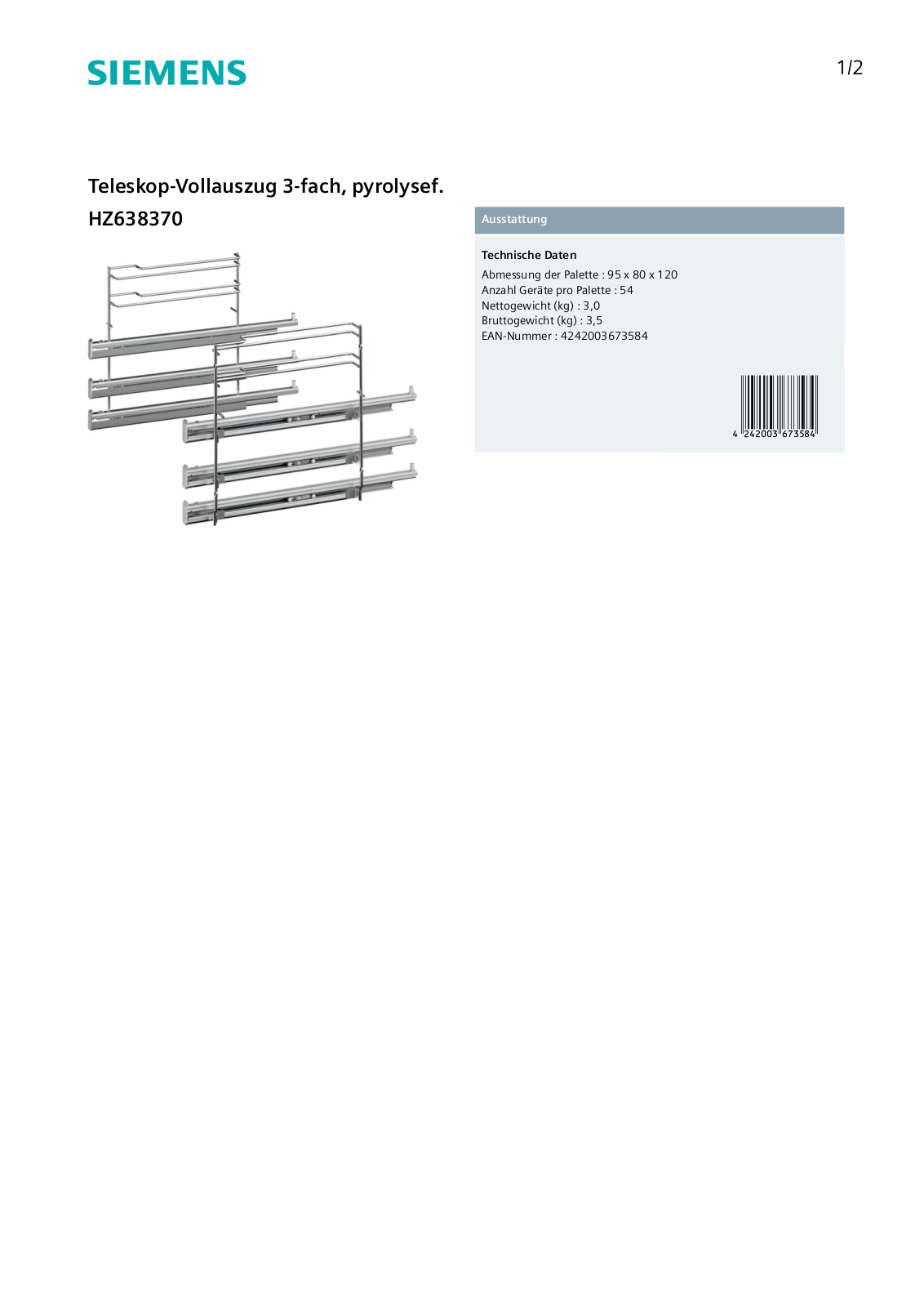 Siemens HZ638370 User Manual