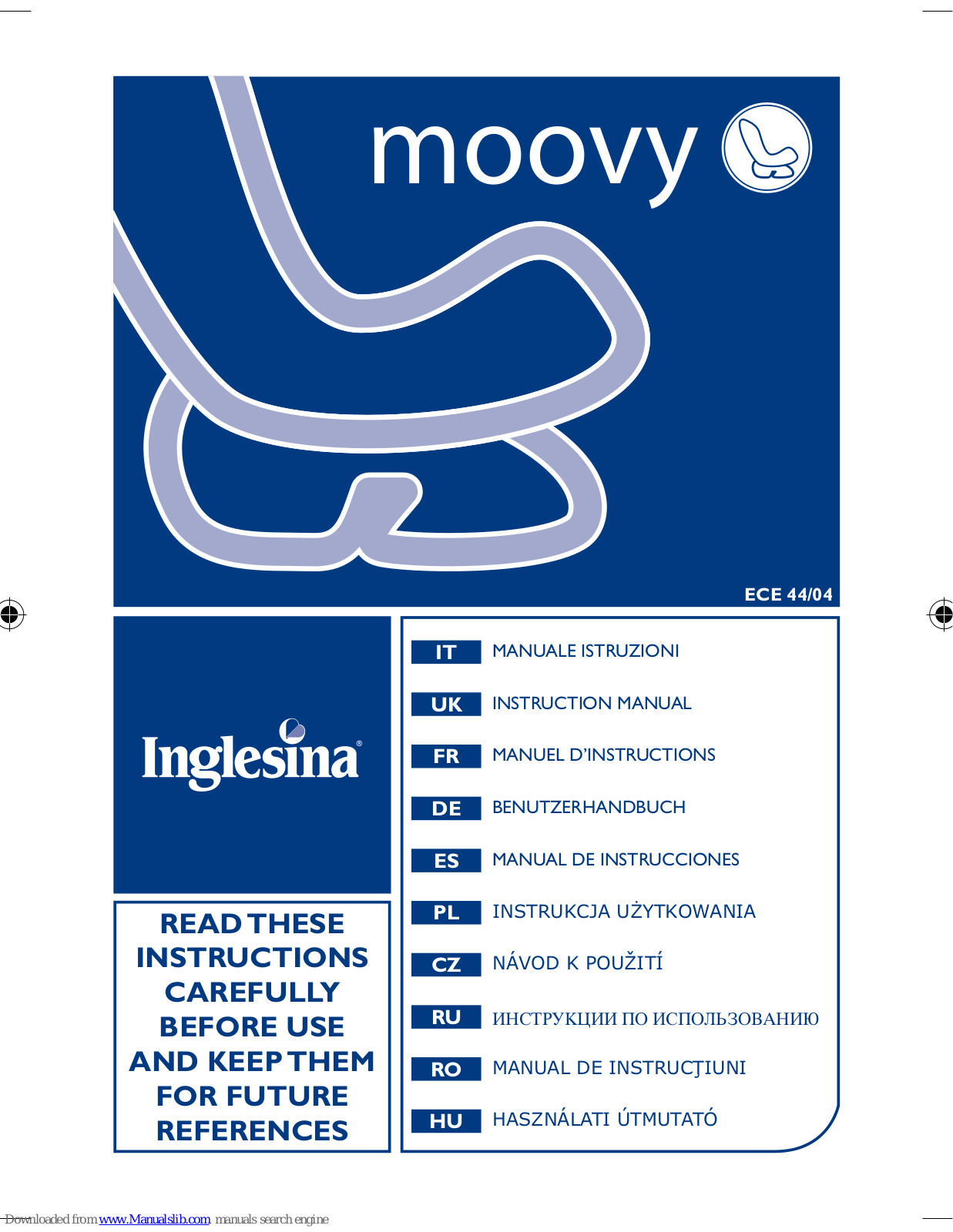 Inglesina Moovy Instructions Manual