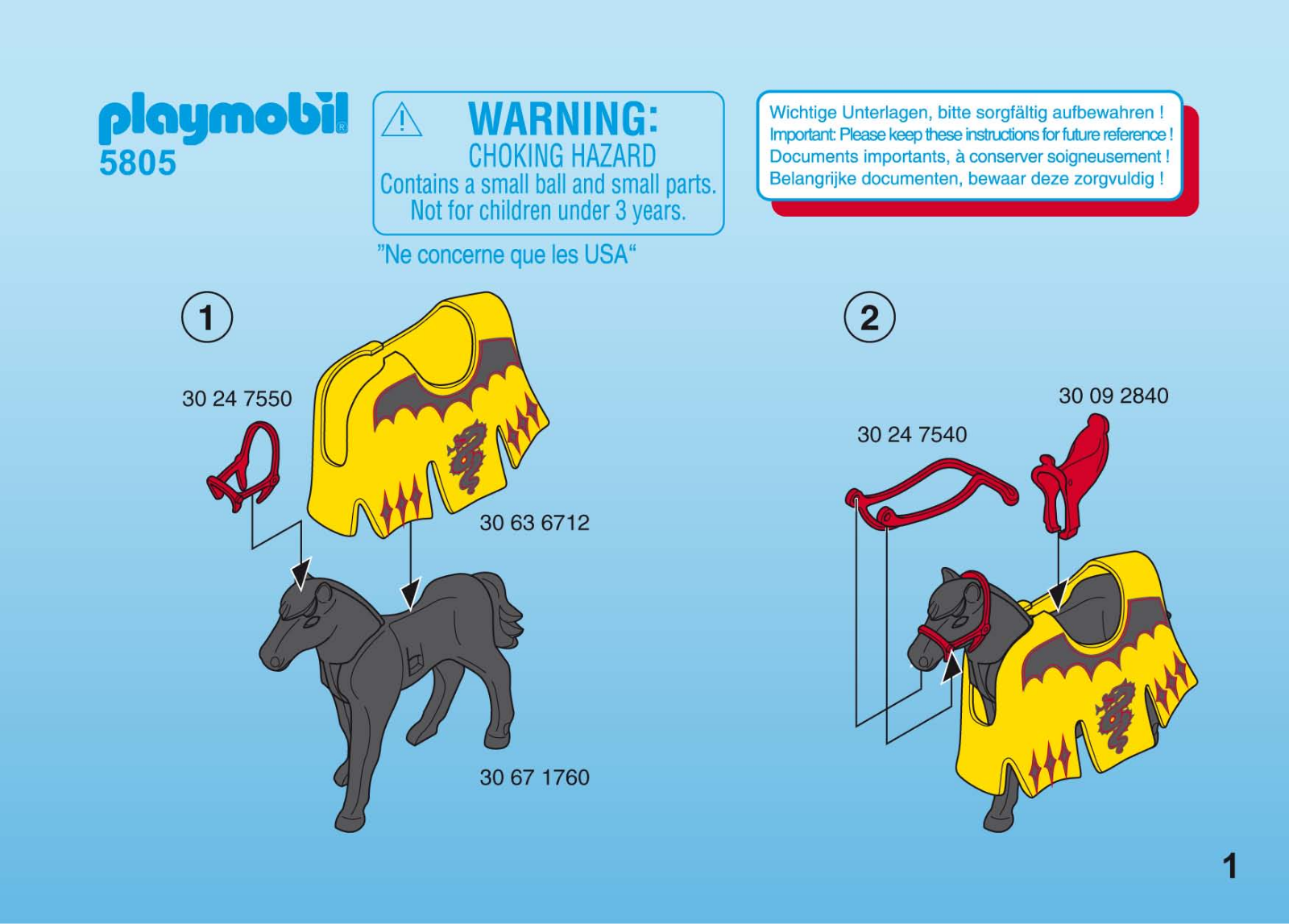 Playmobil 5805 Instructions