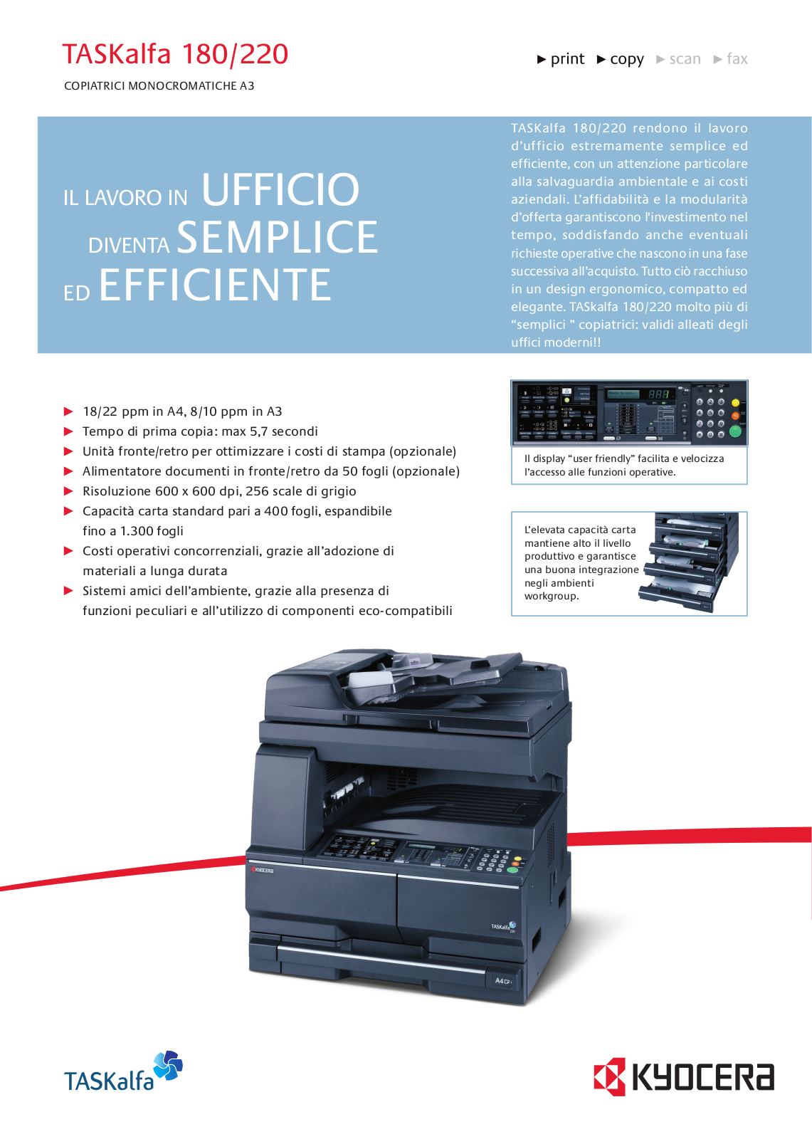 Kyocera TASKalfa 180, TASKalfa 220 Brochure