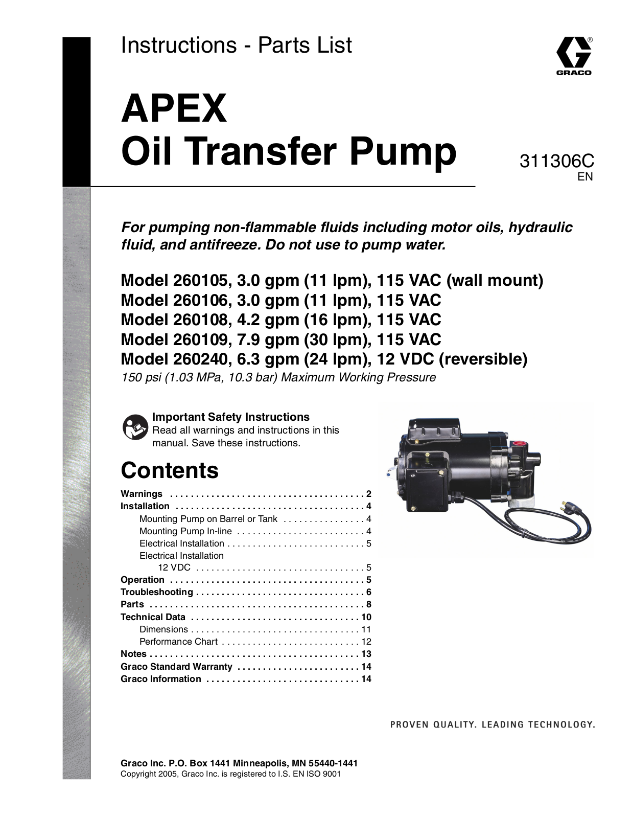 Graco 311306C User Manual