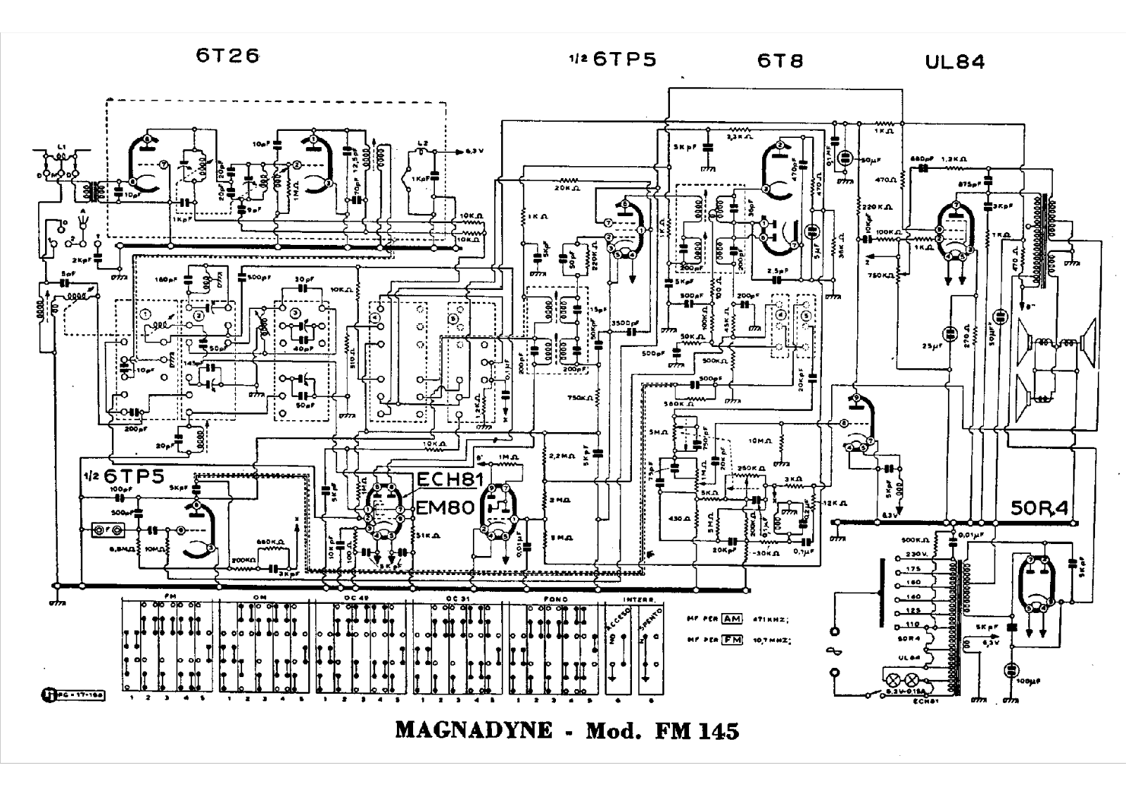 Magnadyne fm145 schematic