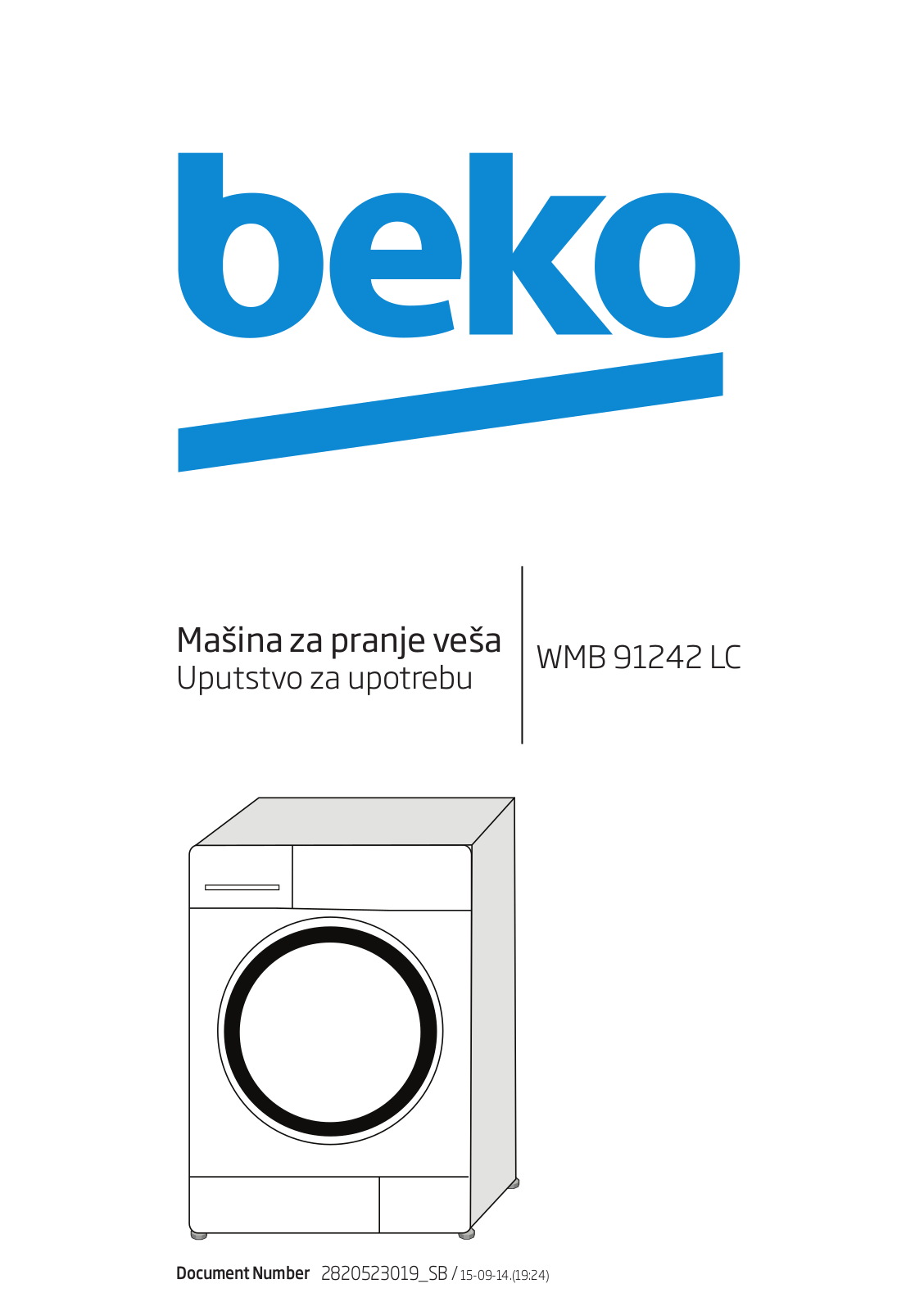 Beko WMB 91242 LC User manual