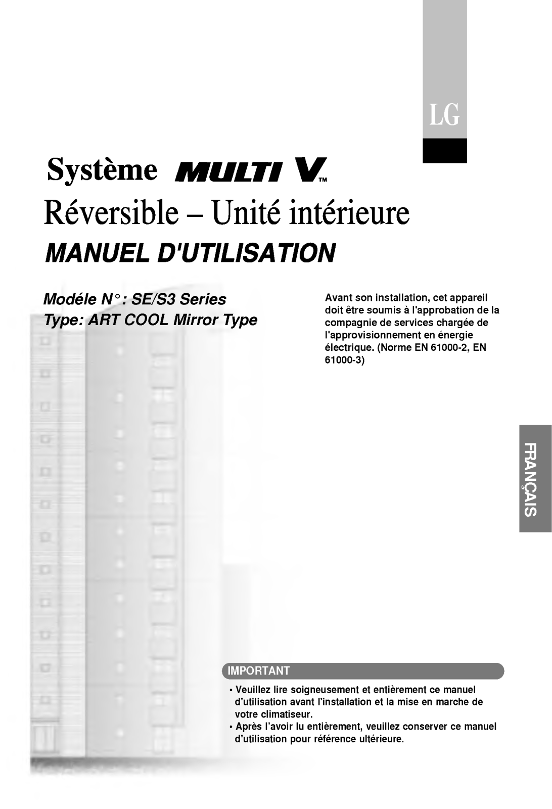 LG ARNU07GSER0, ARNU07GSEV1, ARNU09GSEL1, ARNU09GSER0, ARNU09GSEV1 User Manual