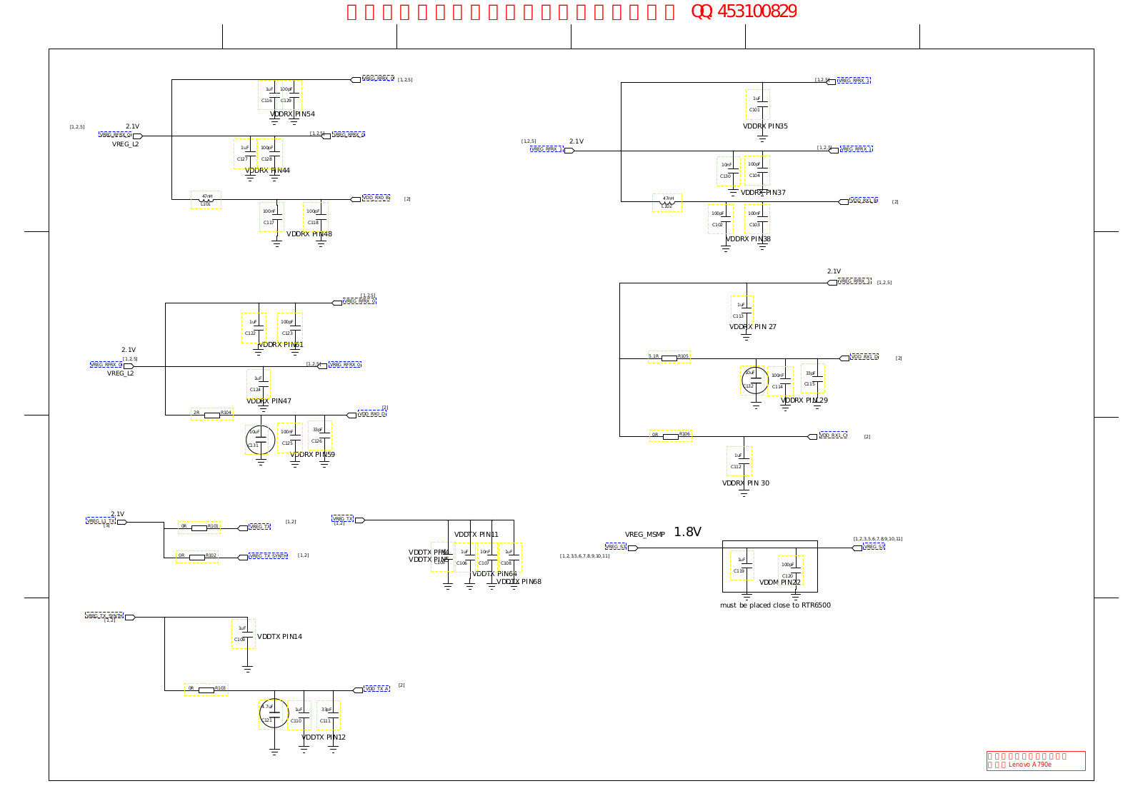 Lenovo A790E schematic diagram and service manual