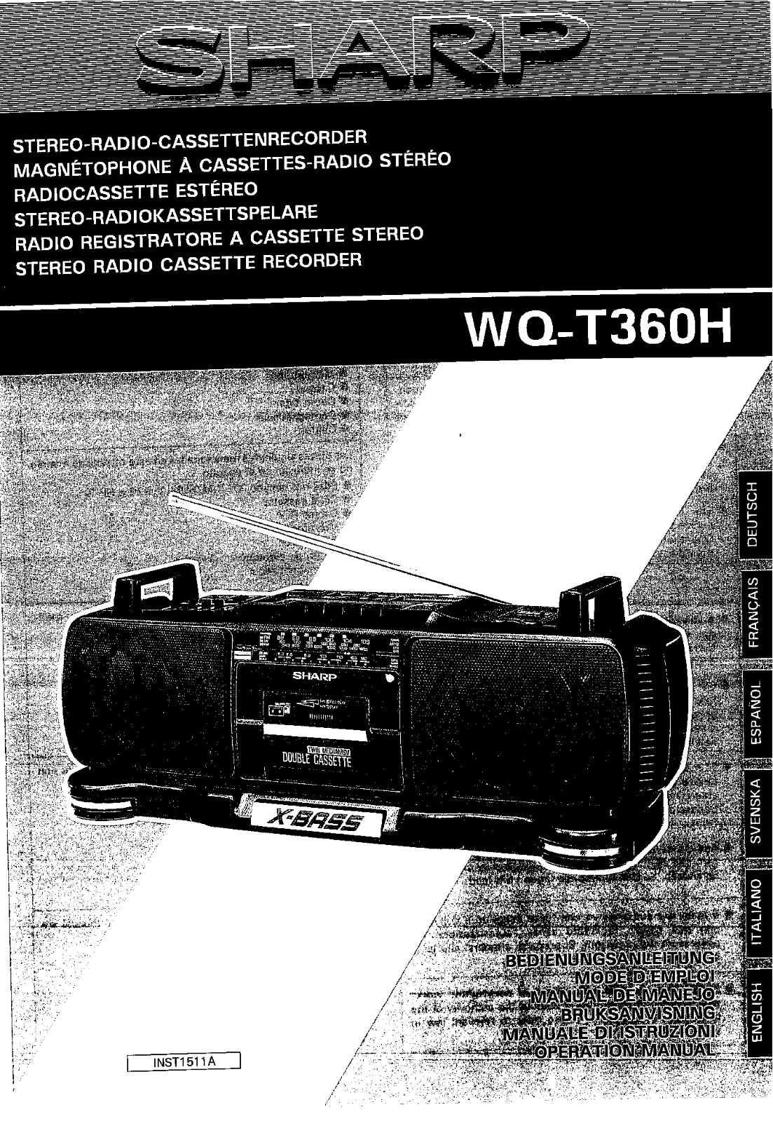 Sharp WQ-T360H User Manual