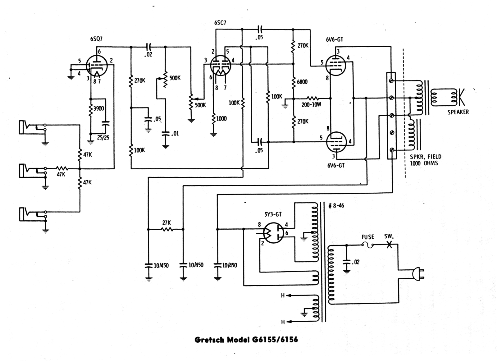 Gretsch g6156, g6155 schematic - ManualMachine.com