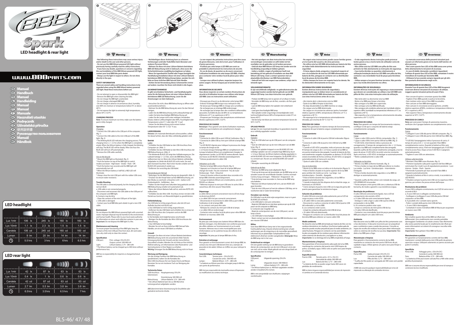 BBB BLS-47, BLS-46, BLS-48 User Manual