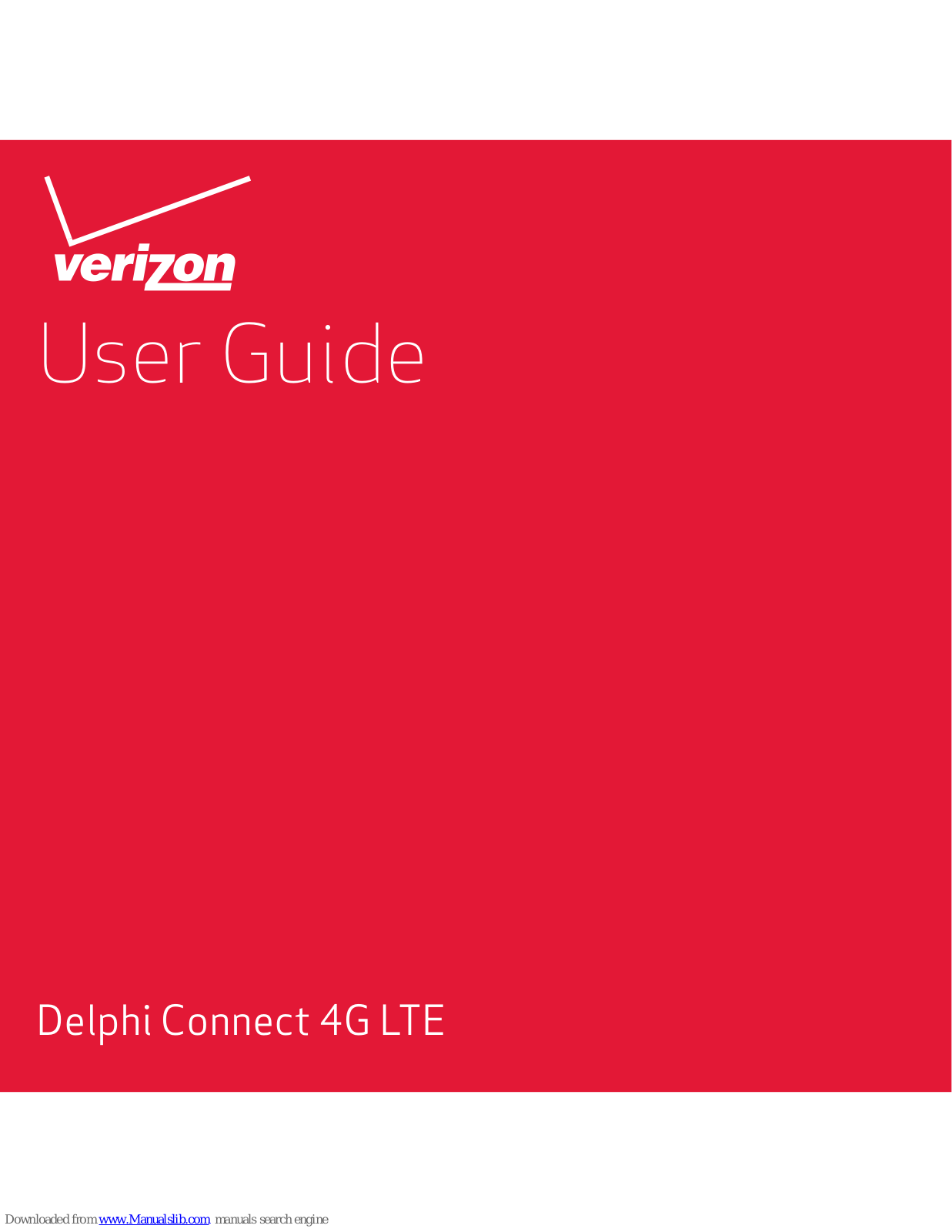 Verizon Delphi Connect 4G LTE ACT233L User Manual