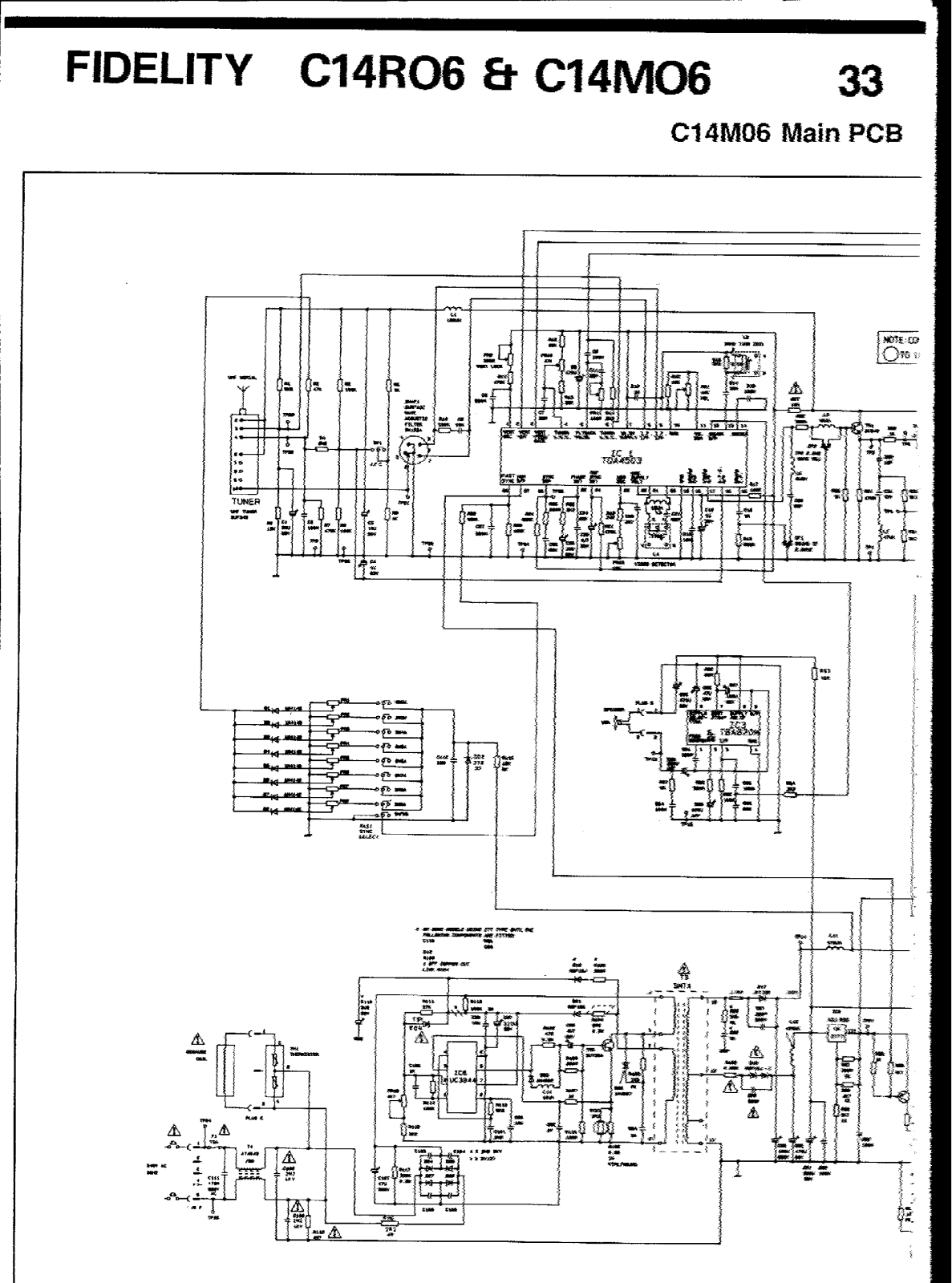 Fidelity C14R06, C14M06 Schematic