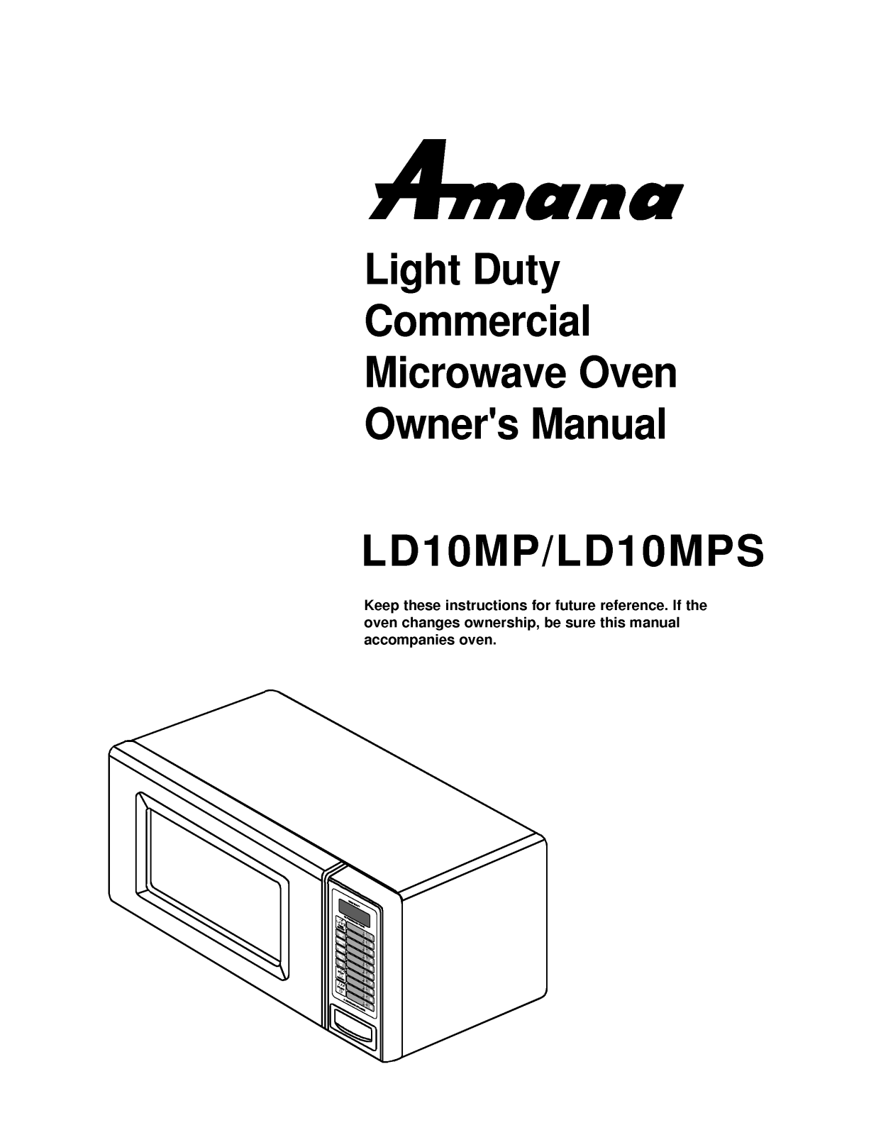 LG LD-10MPS User Manual