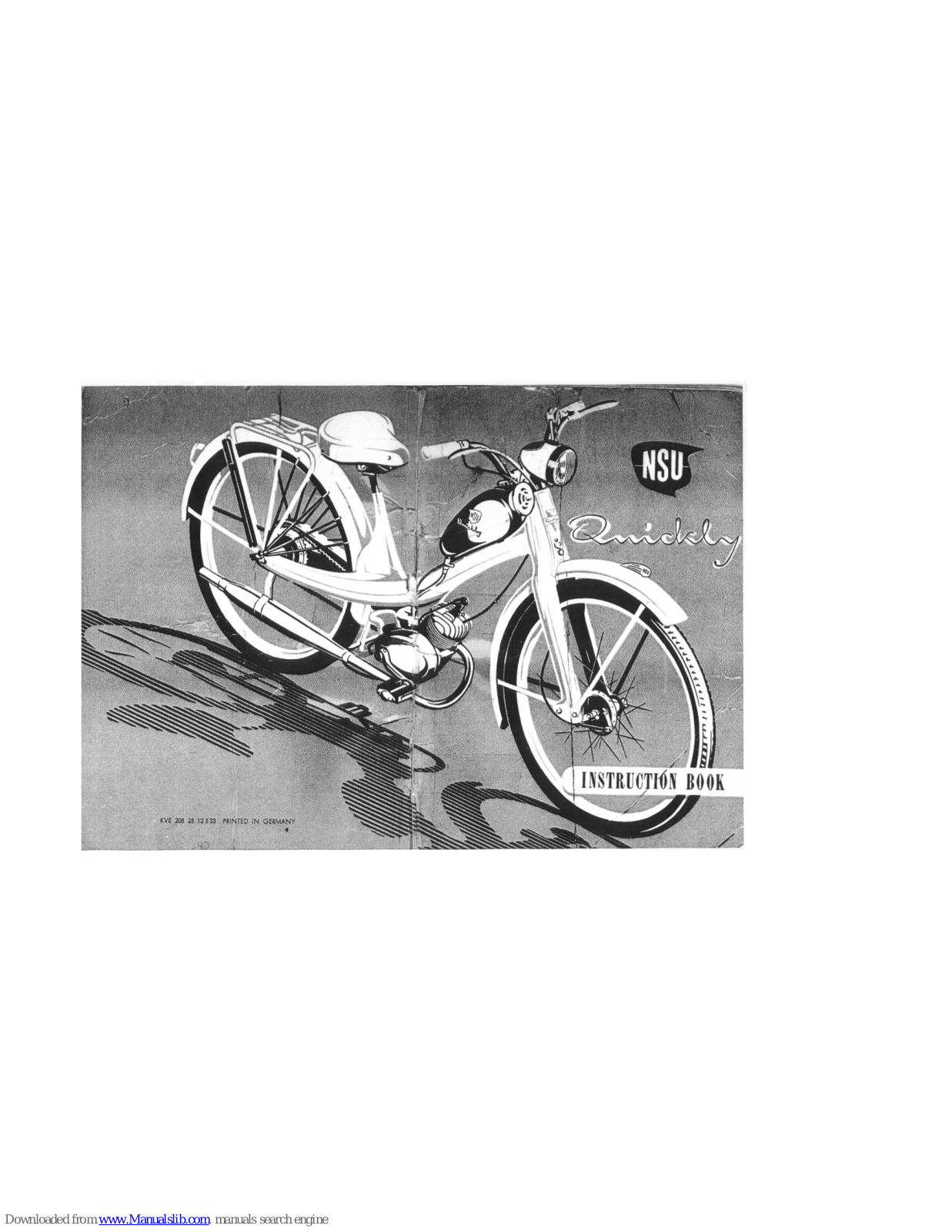 NSU Quickly Normal, Quickly Special, Quickly Luxe Instruction Book - ManualMachine.com