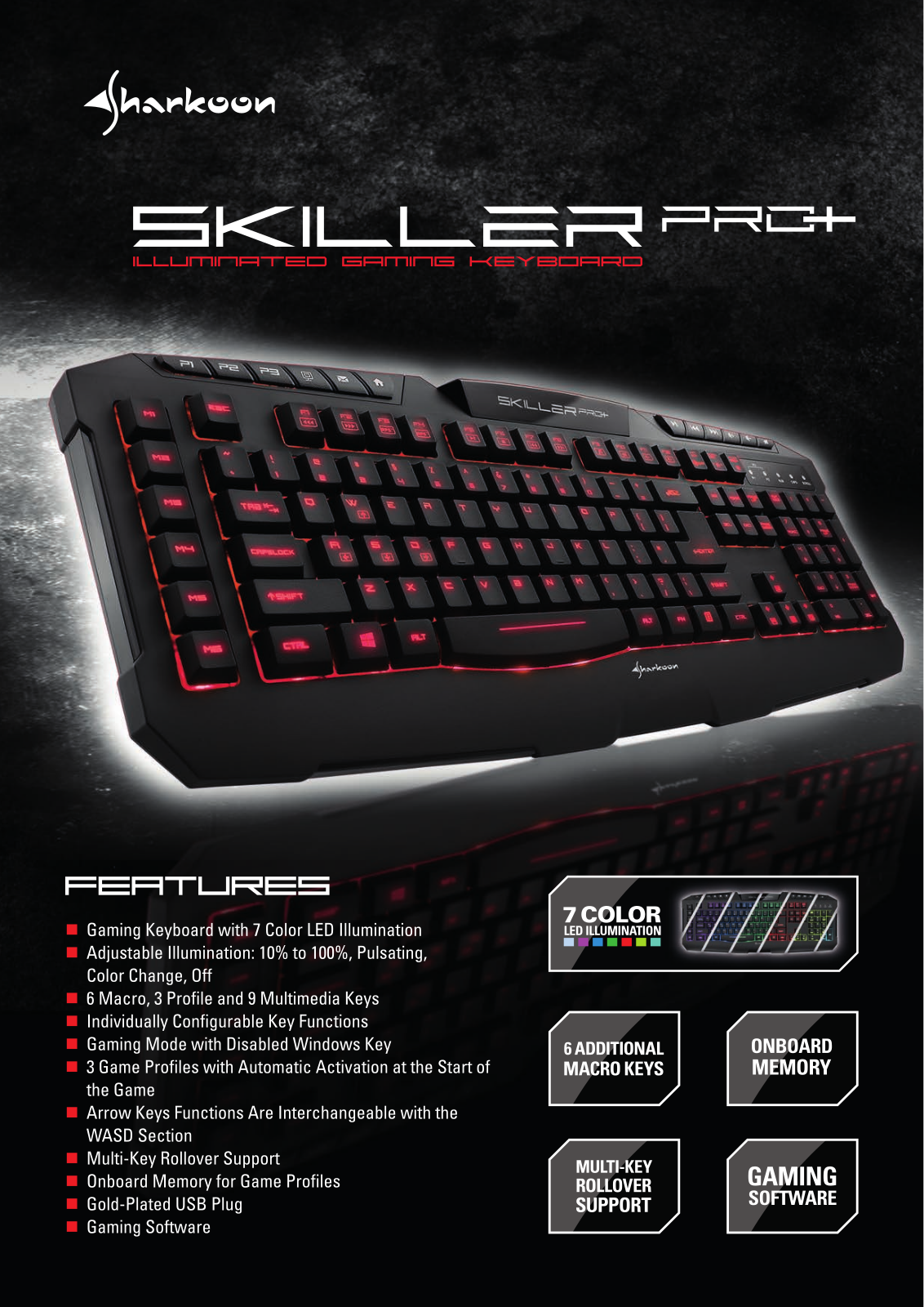 Sharkoon Skiller PRO+ operation manual