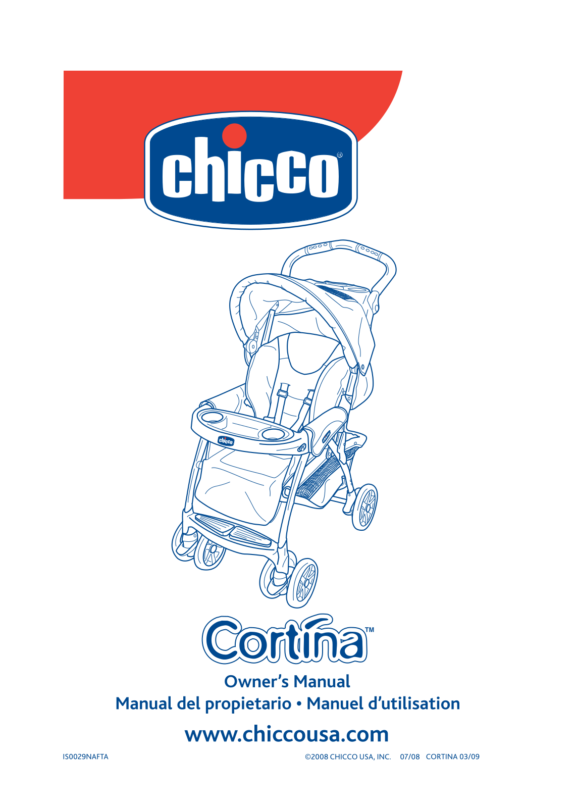 Chicco Cortina Stroller Owner's Manual