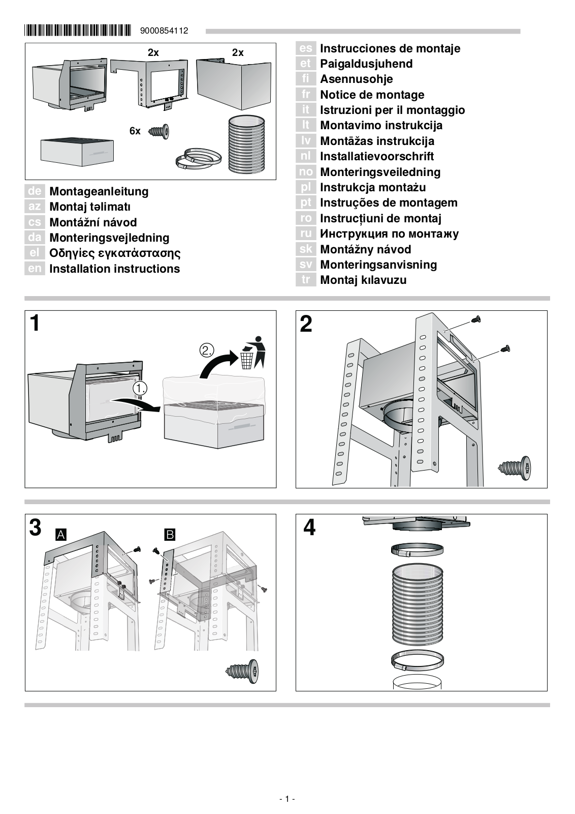 Neff Z52CXC2N6 assembly instructions