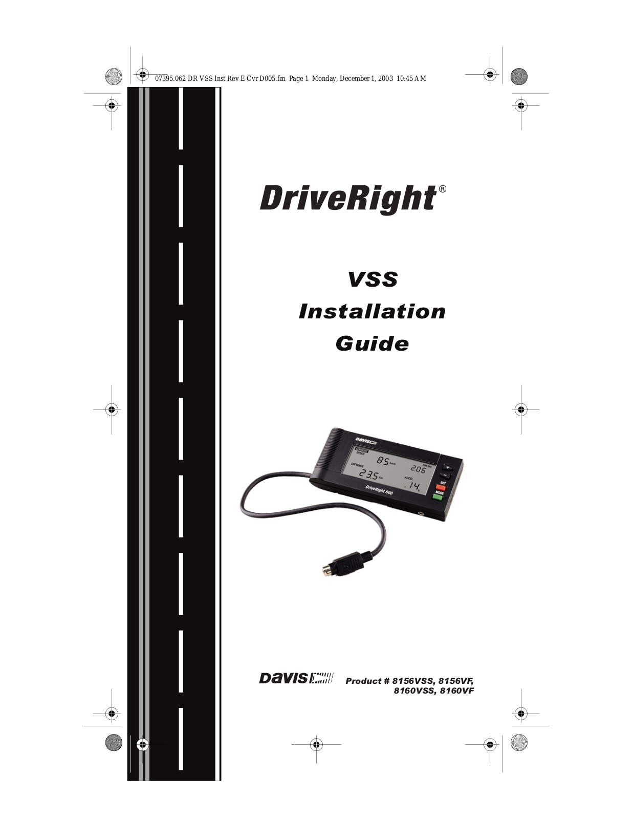 DAVIS DriveRight- VSS User Manual