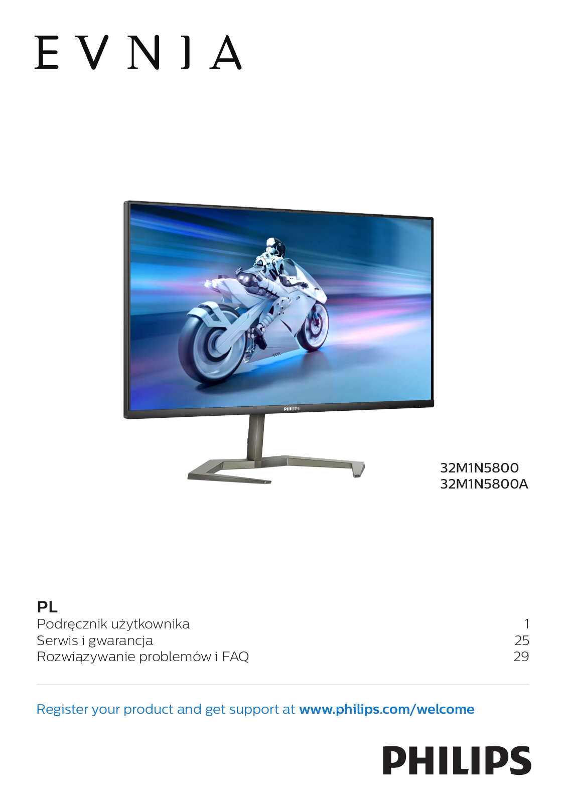 PHILIPS 32M1N5800, 32M1N5800A User guide - ManualMachine.com
