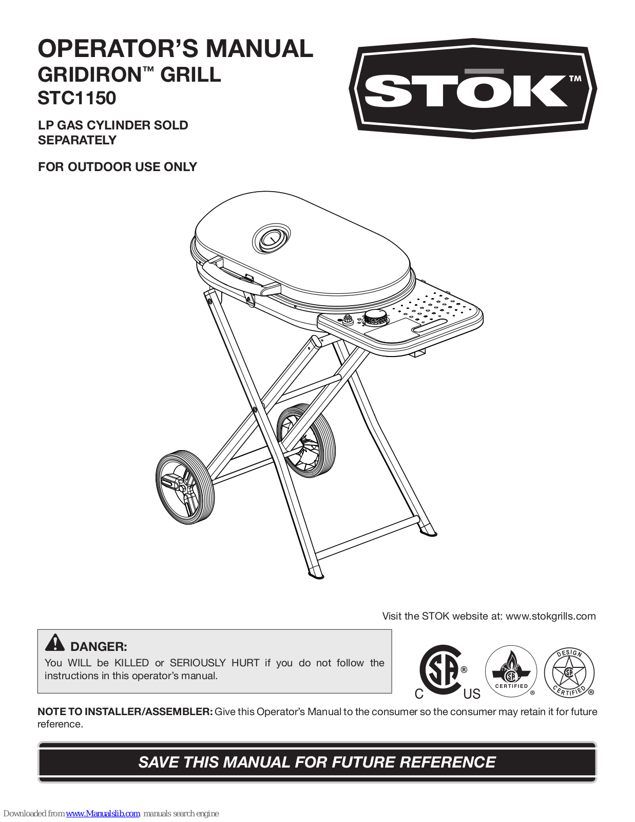 Stok Stc1150 Owner's Manual