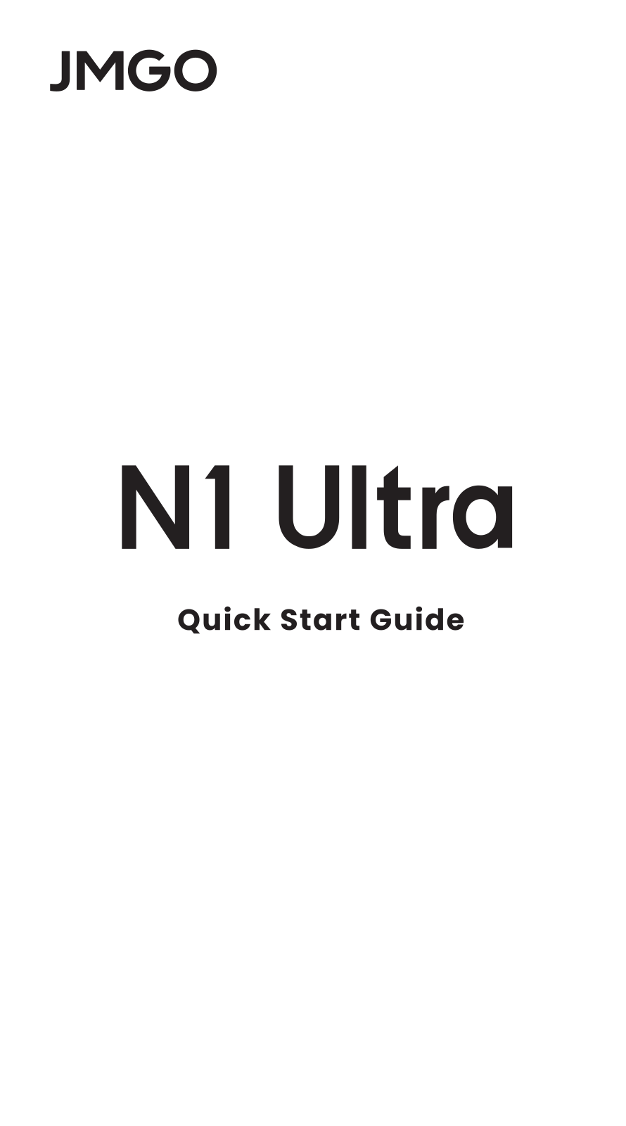 Jmgo N1 Ultra Quick Start Guide - ManualMachine.com
