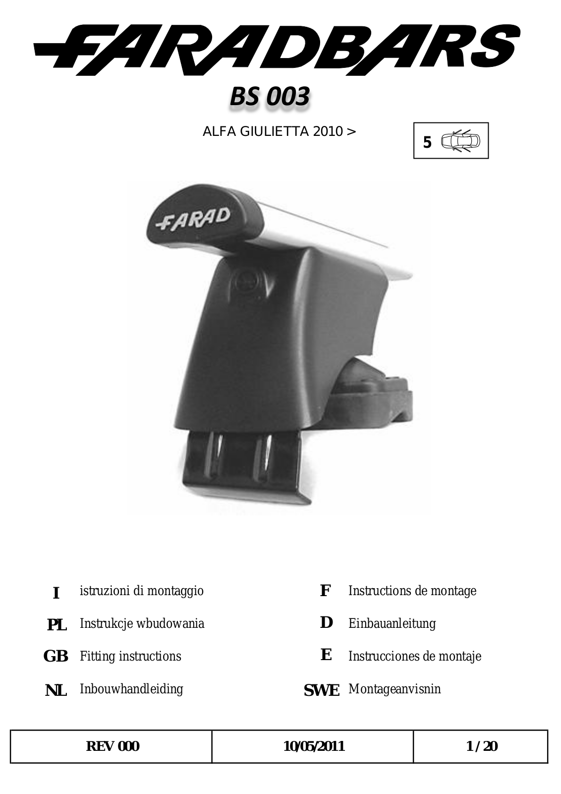 Farad BS 003 User Manual - ManualMachine.com
