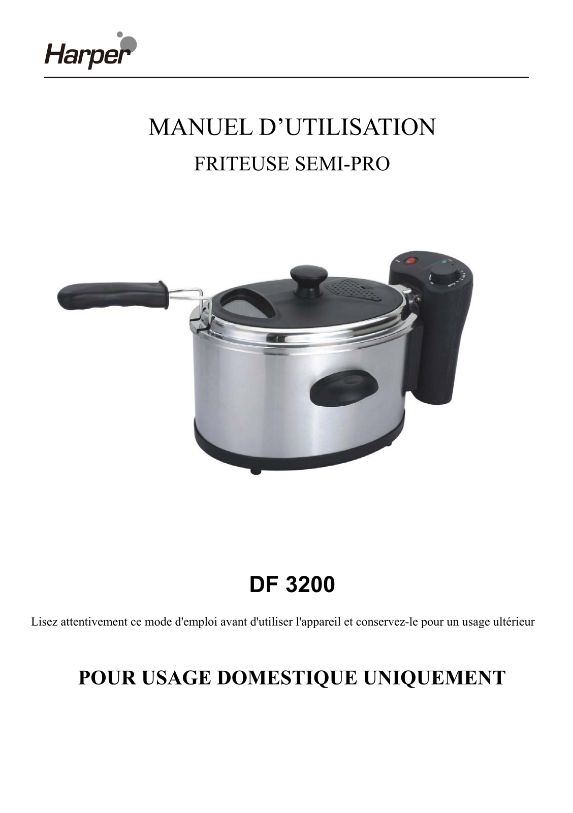 Harper DF3200 User Manual