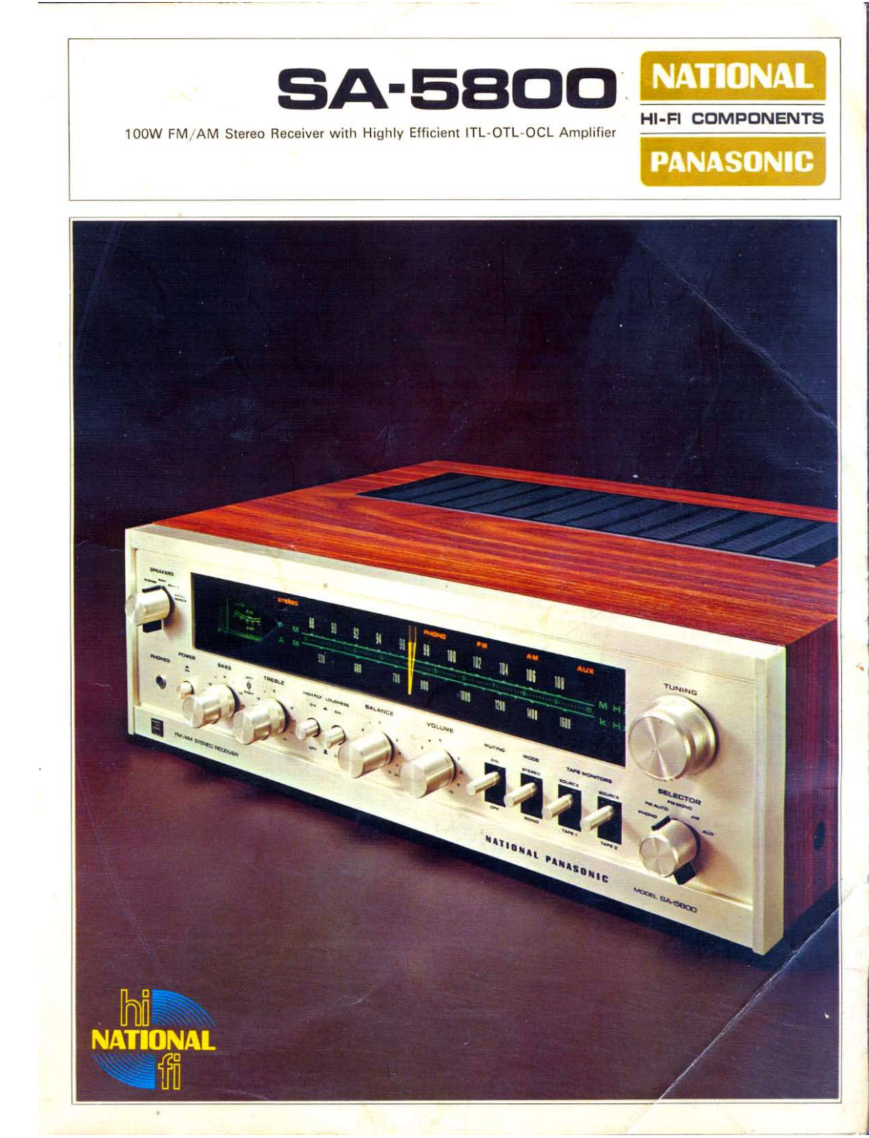 Panasonic SA-5800 Brochure