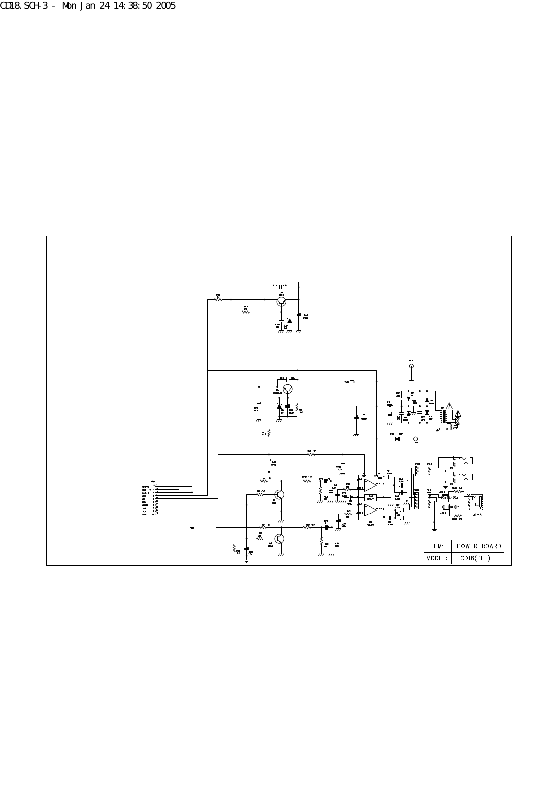 Vitek CD18 Schematic