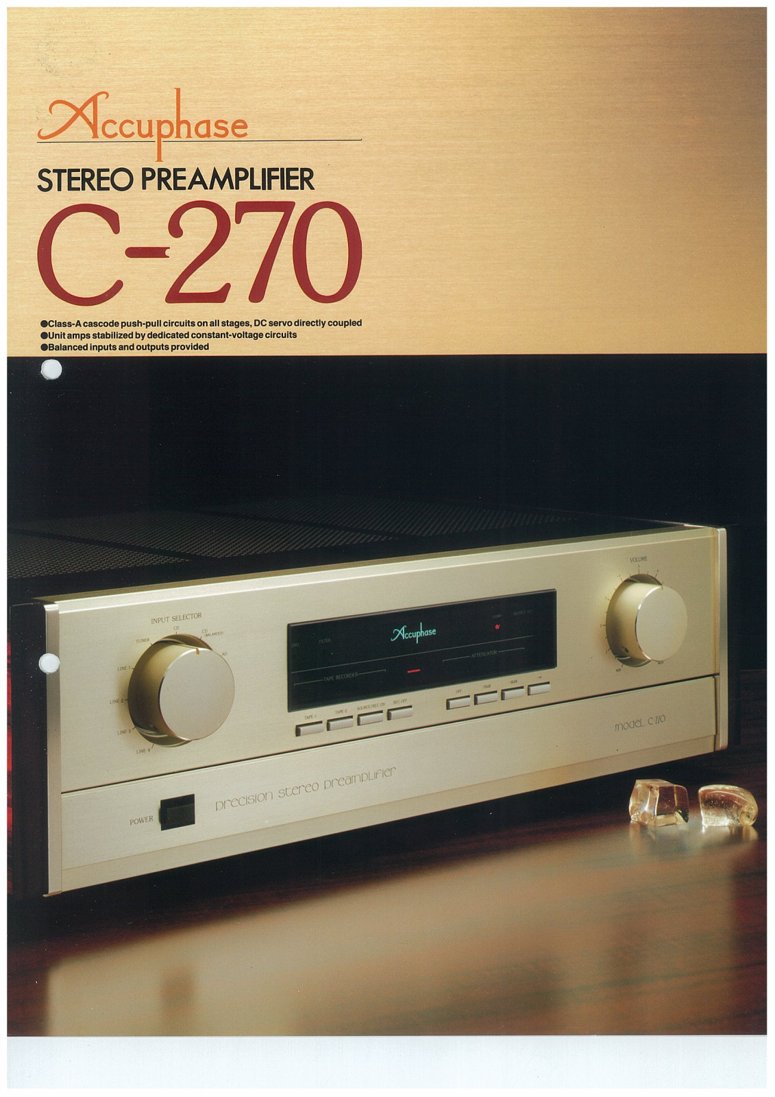 Accuphase C-270 Brochure