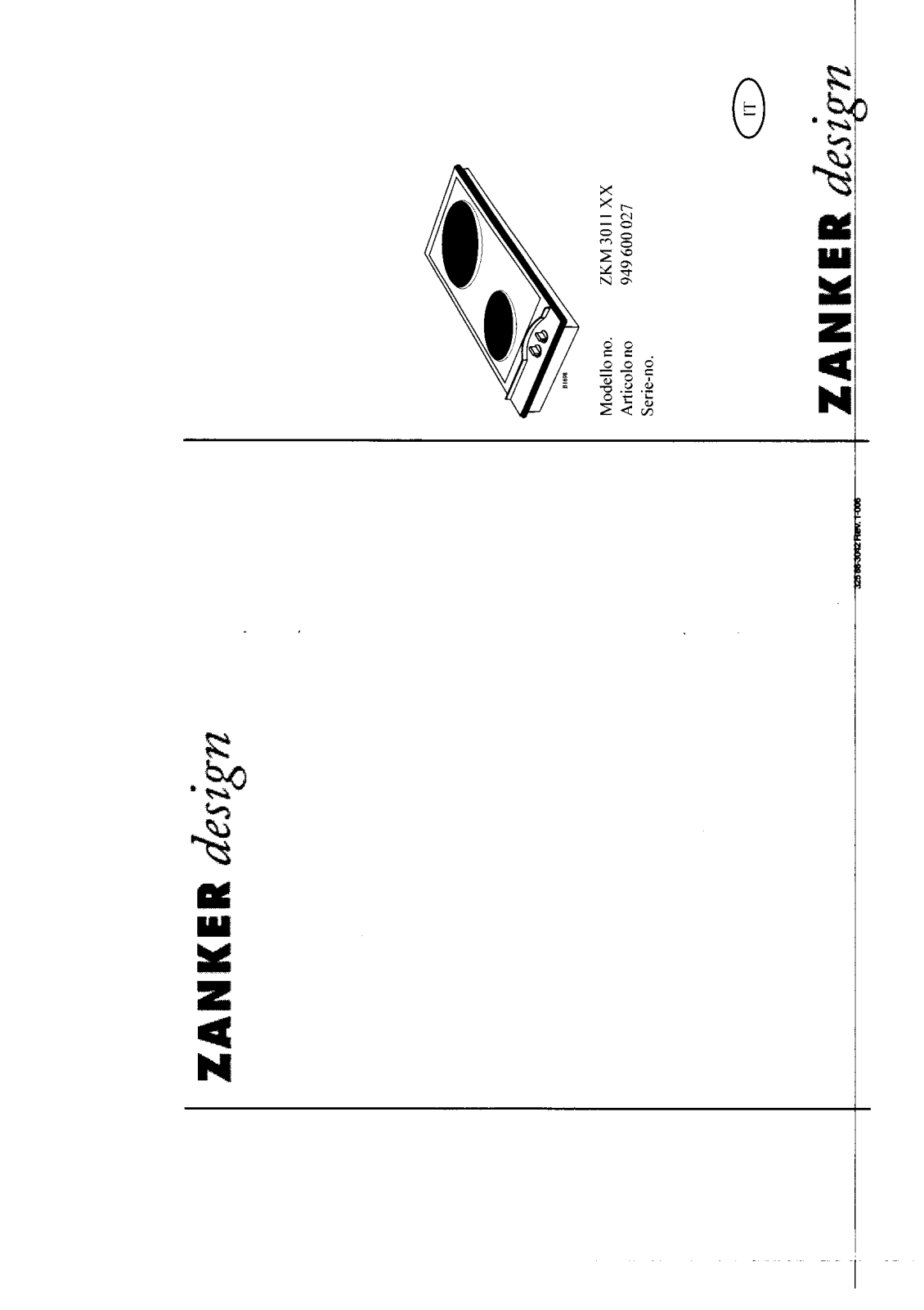 Zanker ZKM3011XX User Manual